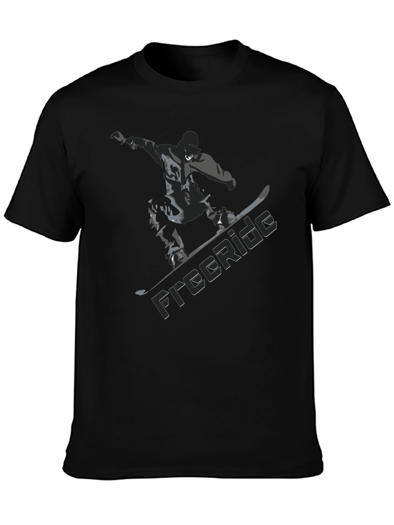 Freeride Snowboarder Graphic Tee