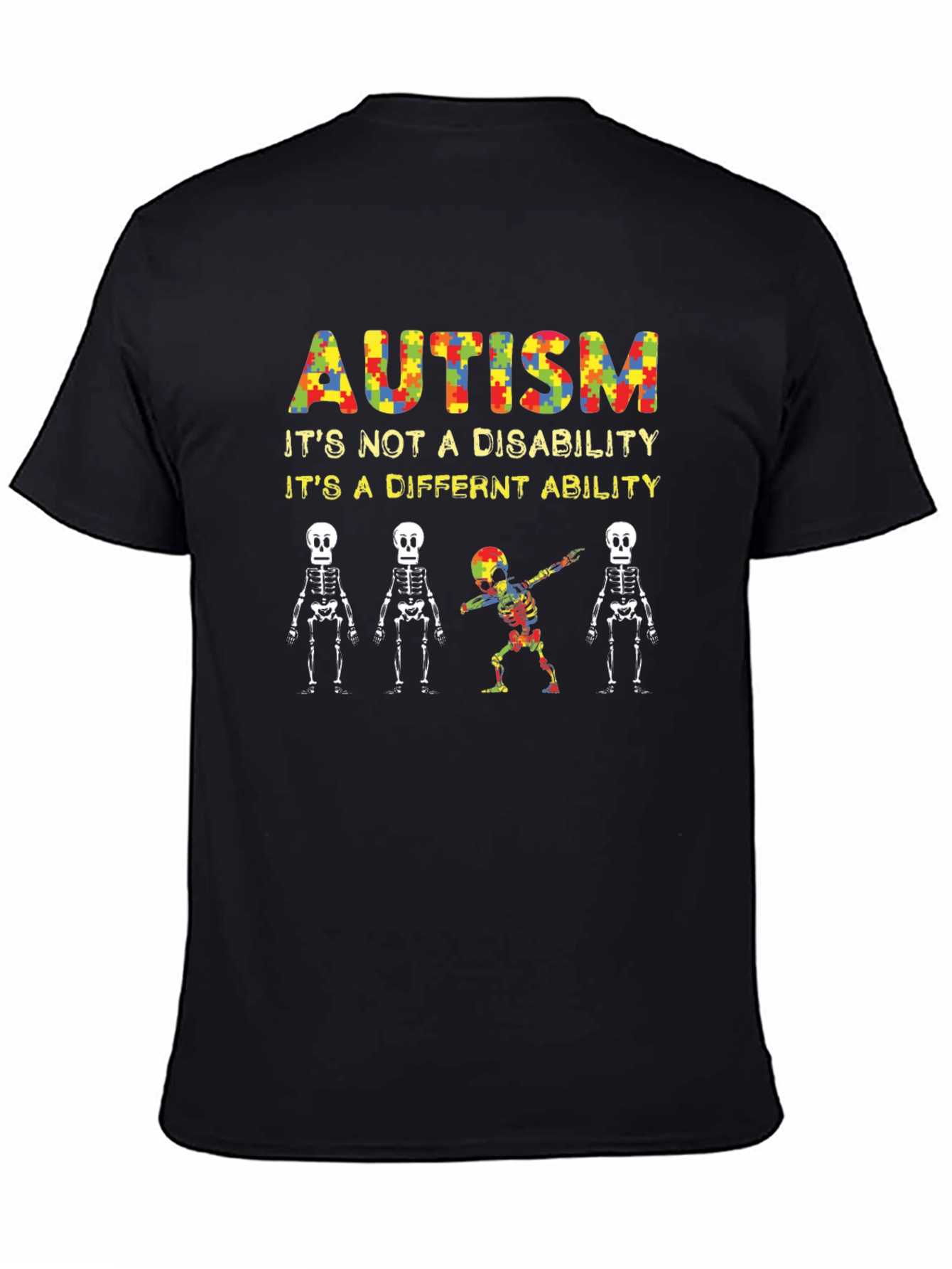 Autism Awareness Graphic Tee - Its a Different Ability