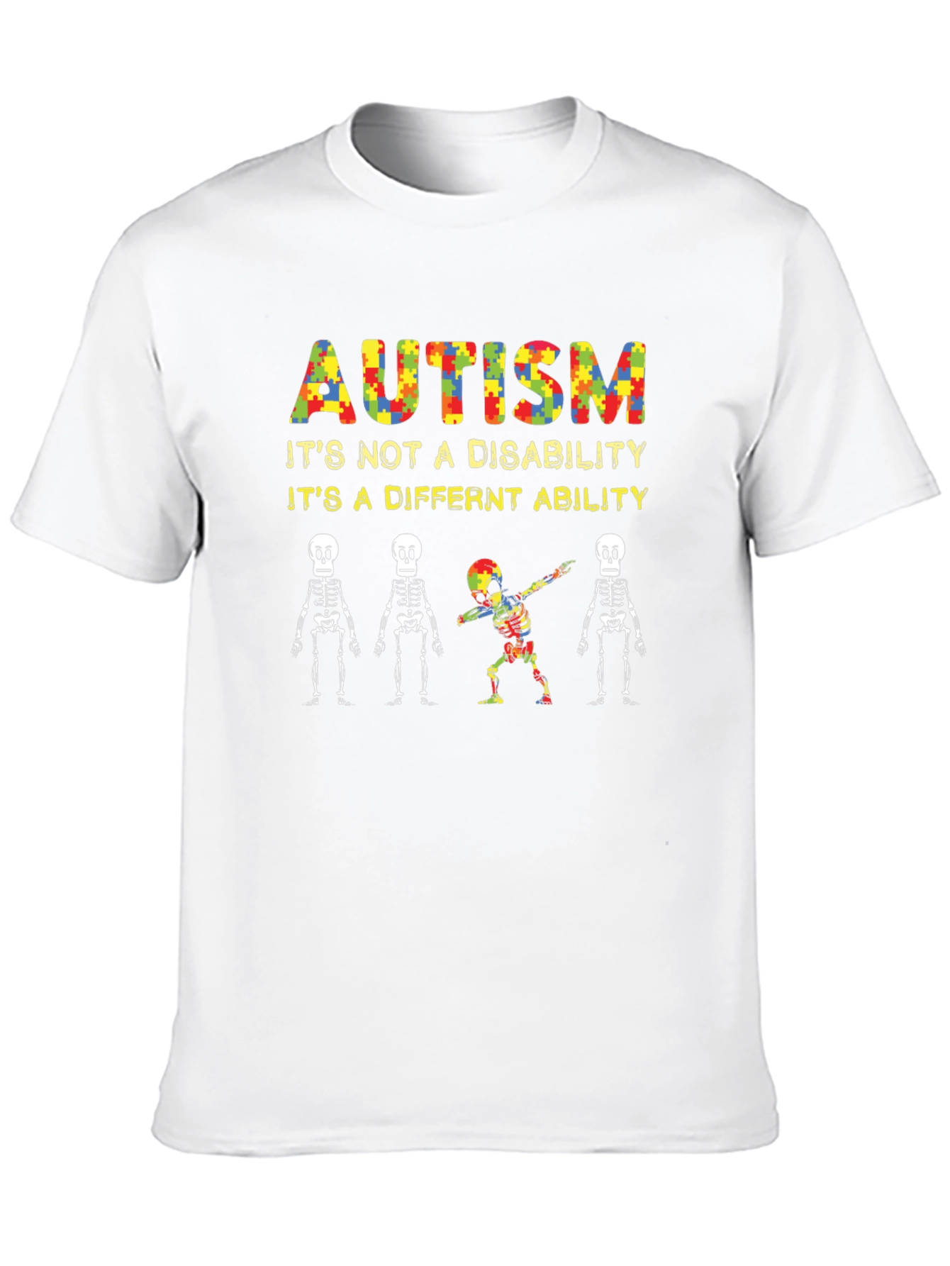 Autism Awareness Graphic Tee - Its a Different Ability