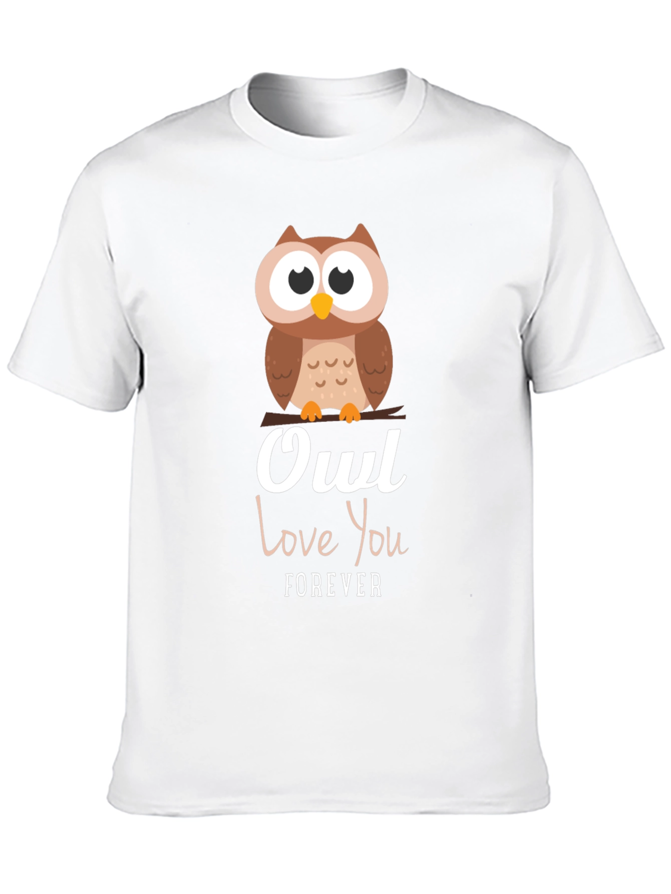 Owl Love You Forever Graphic T-Shirt - Black