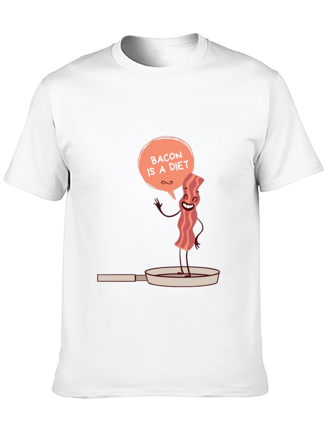 Bacon Is A Diet Funny Mens Graphic T-Shirt
