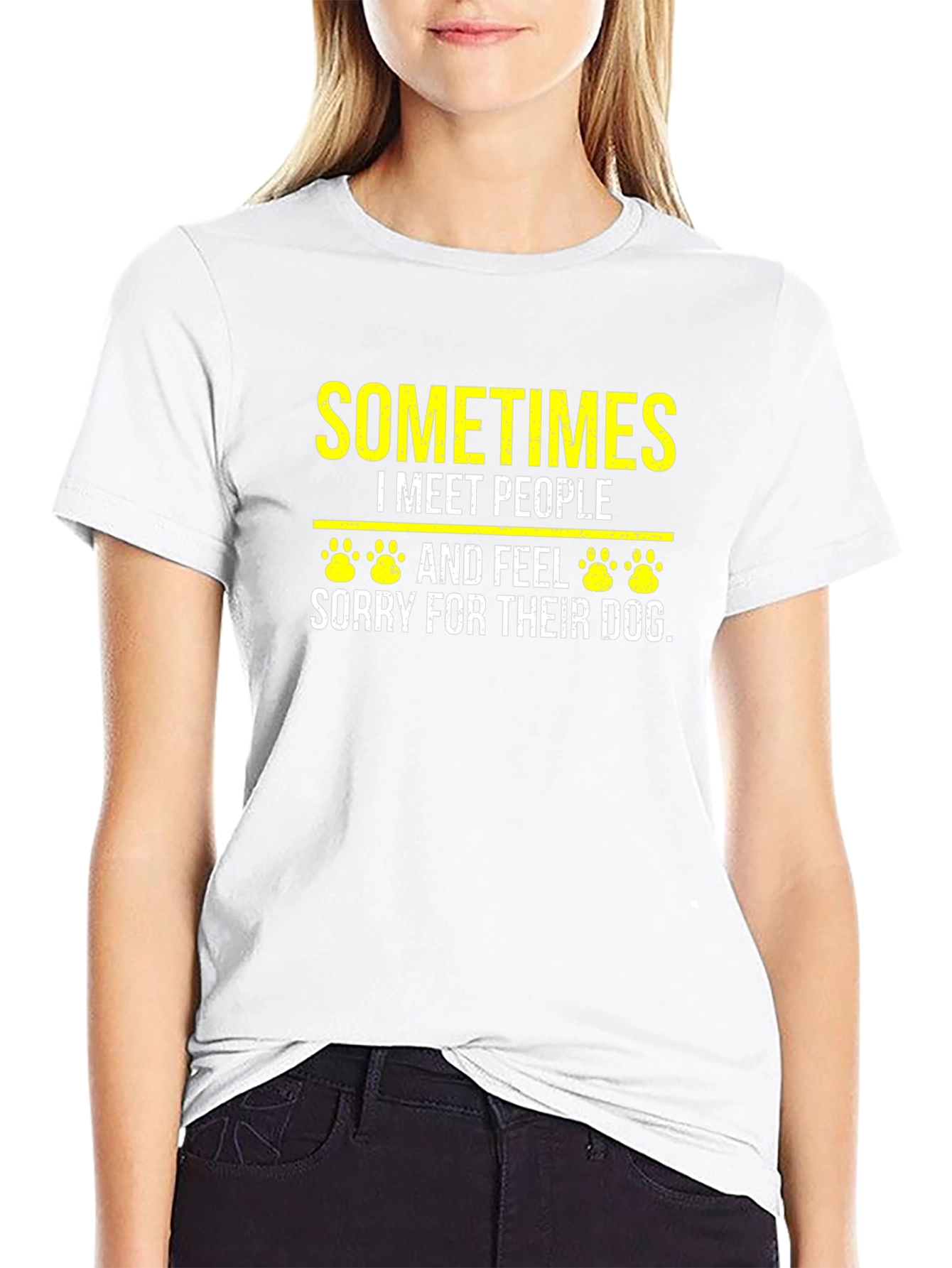 Dog Lover T-Shirt - Sometimes I Meet People