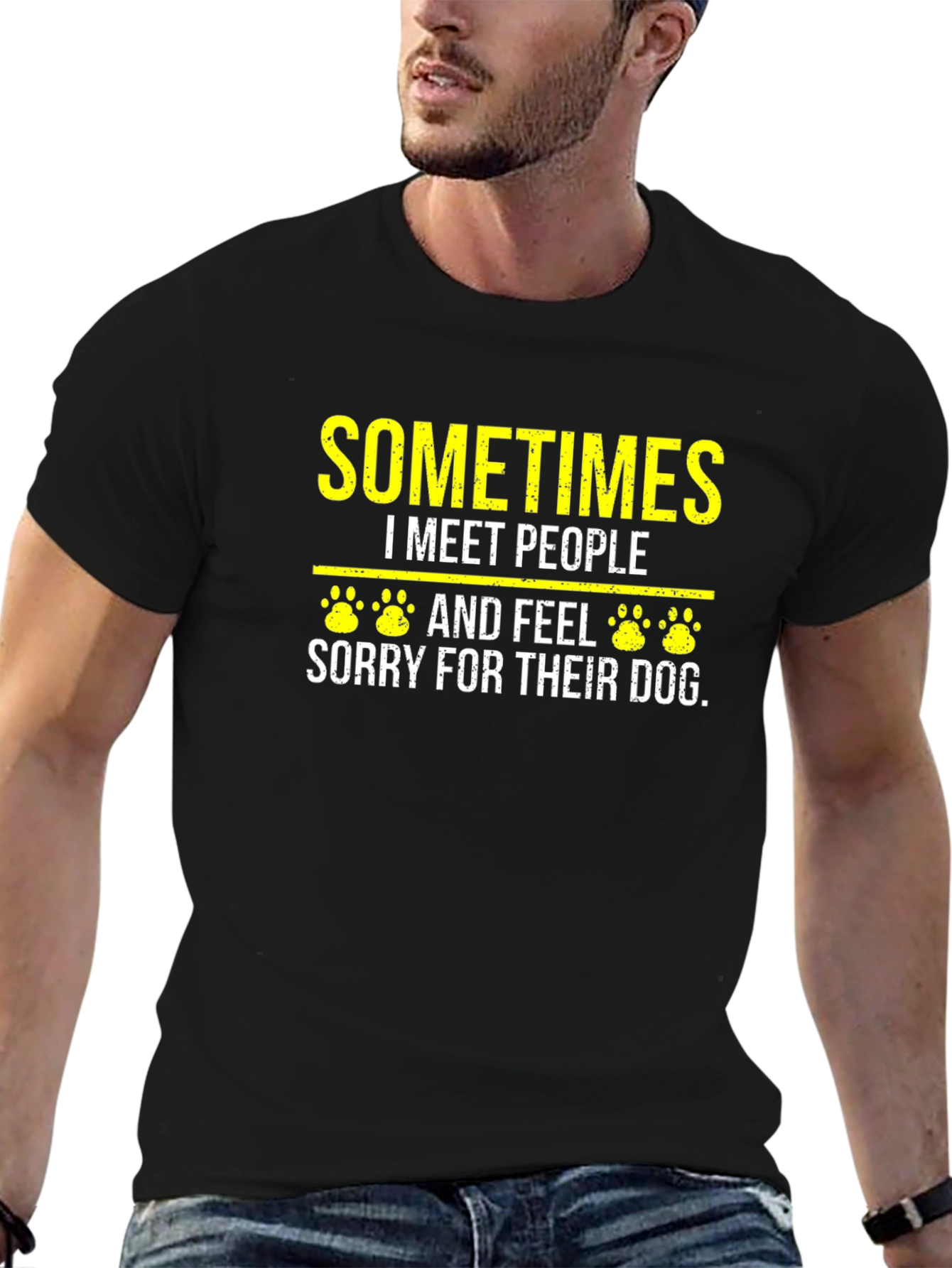 Dog Lover T-Shirt - Sometimes I Meet People