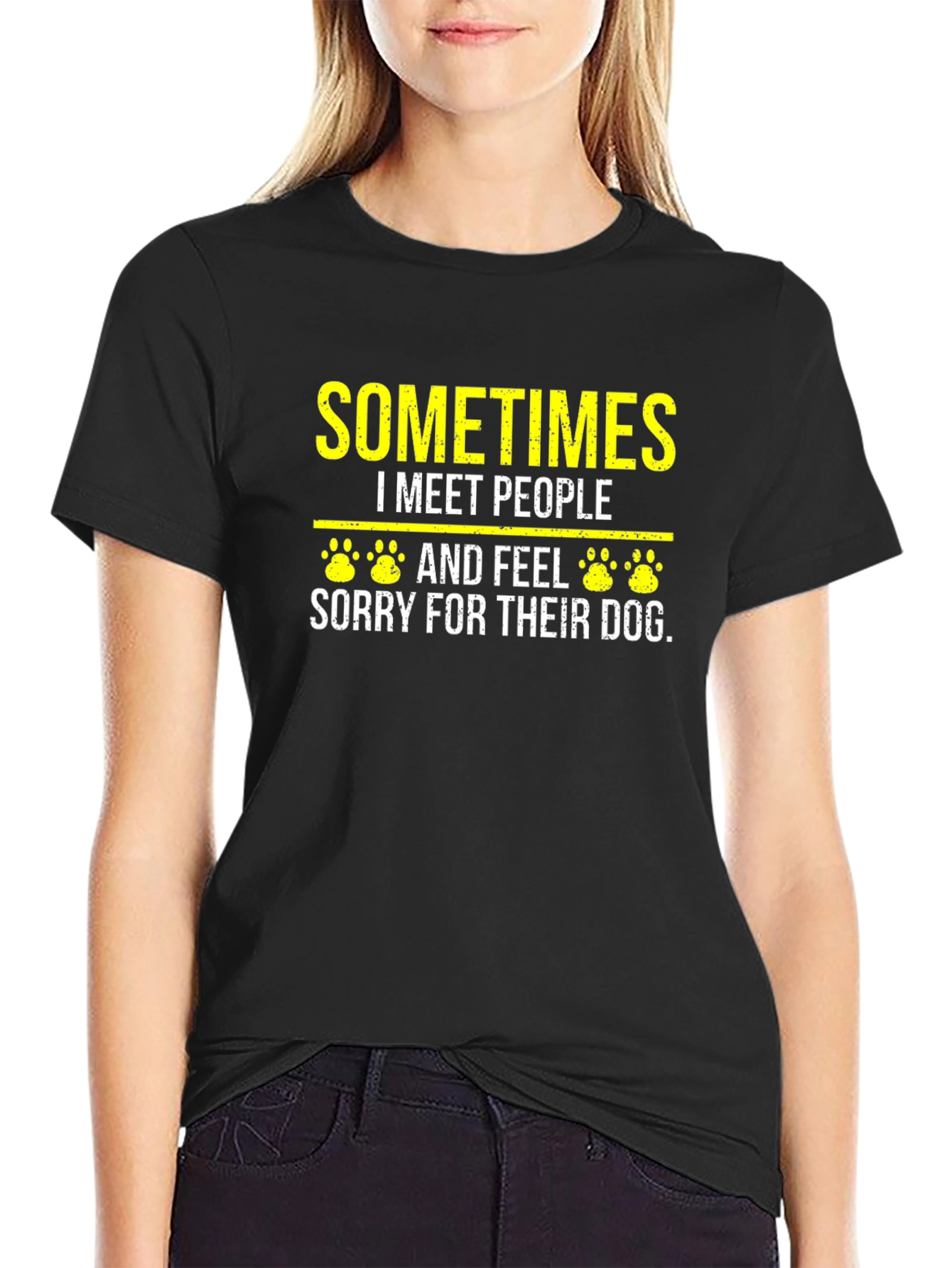 Dog Lover T-Shirt - Sometimes I Meet People