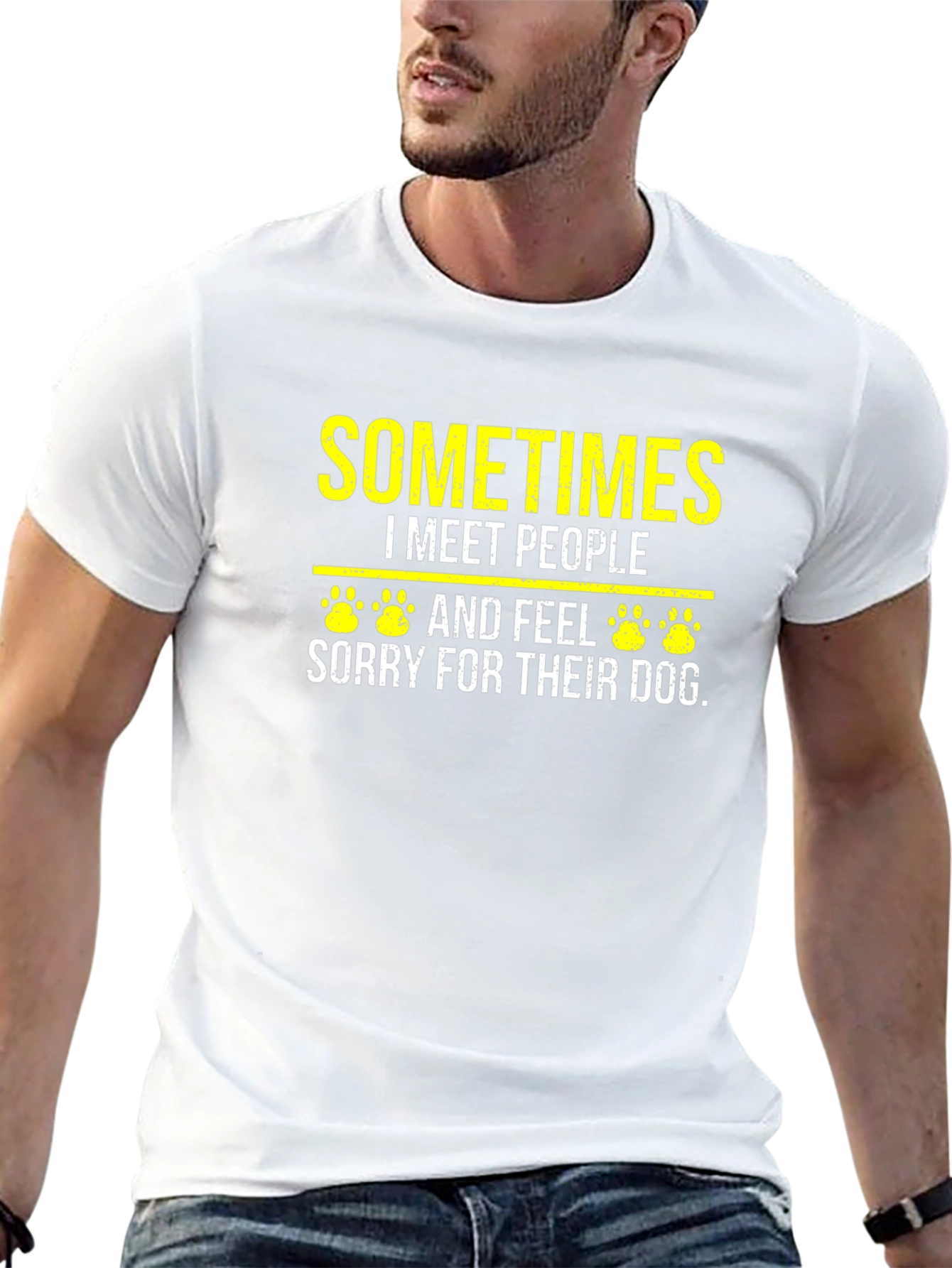 Dog Lover T-Shirt - Sometimes I Meet People