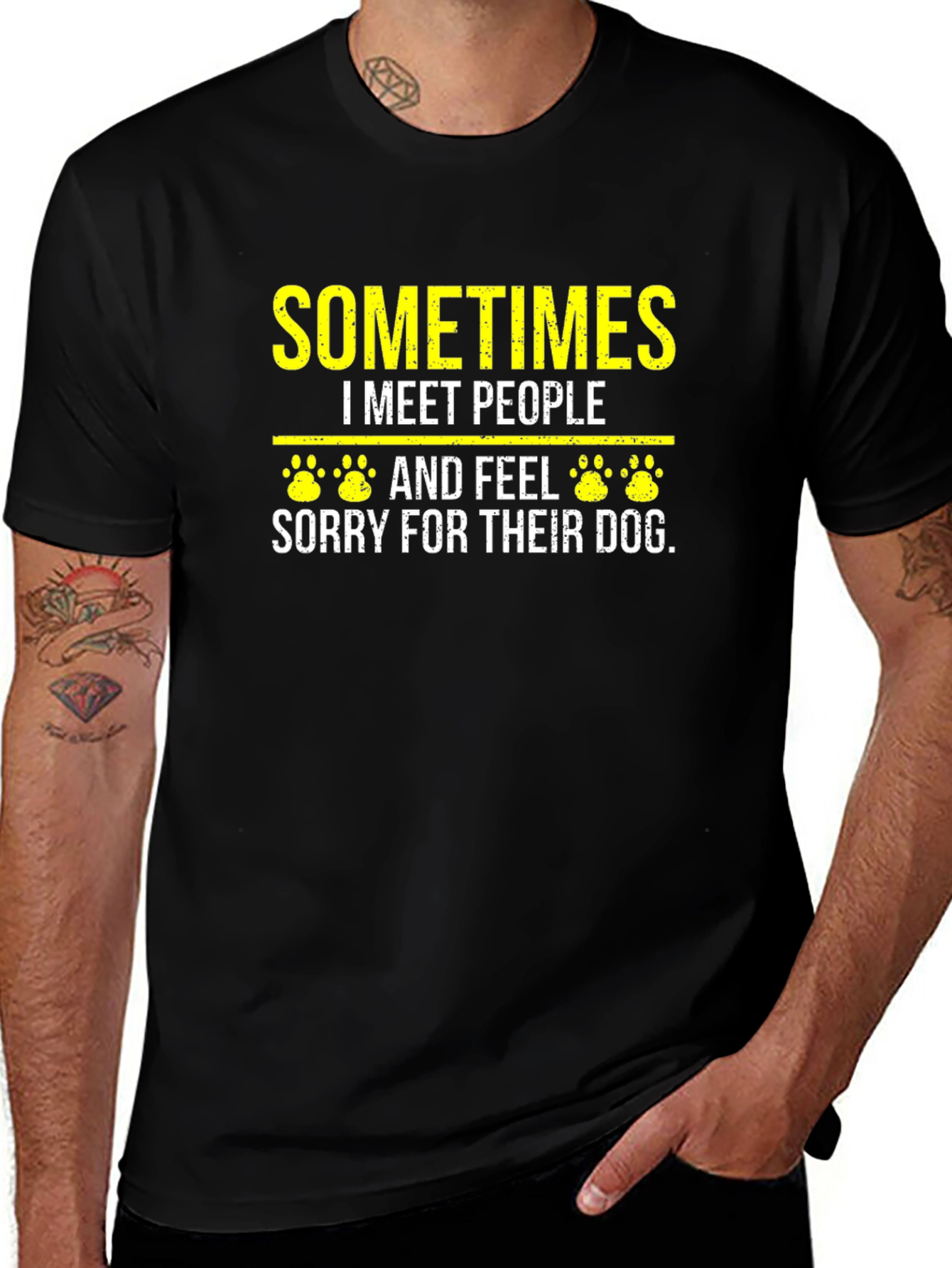 Dog Lover T-Shirt - Sometimes I Meet People