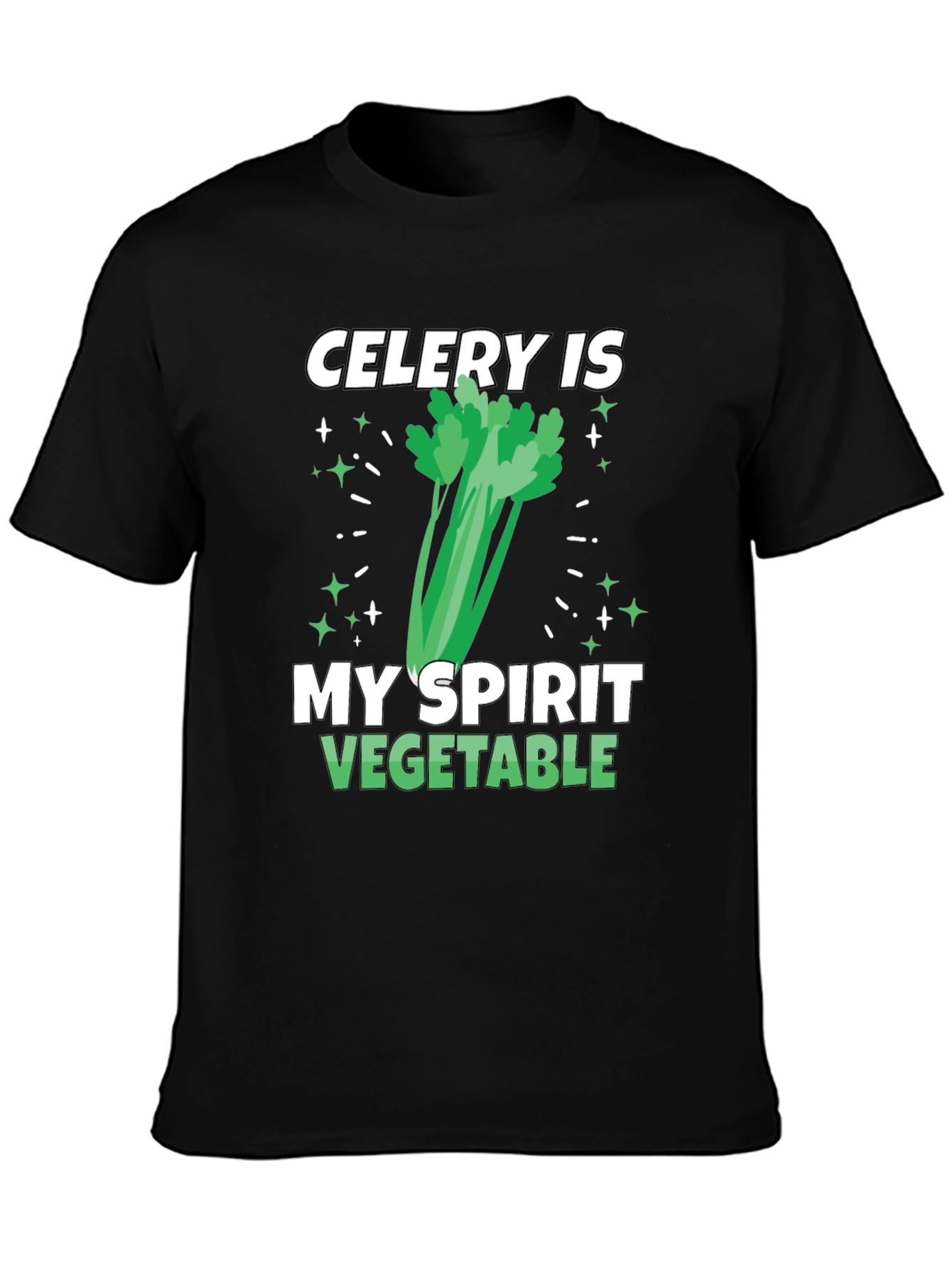 Celery Spirit Vegetable T-Shirt - Funny Foodie Tee