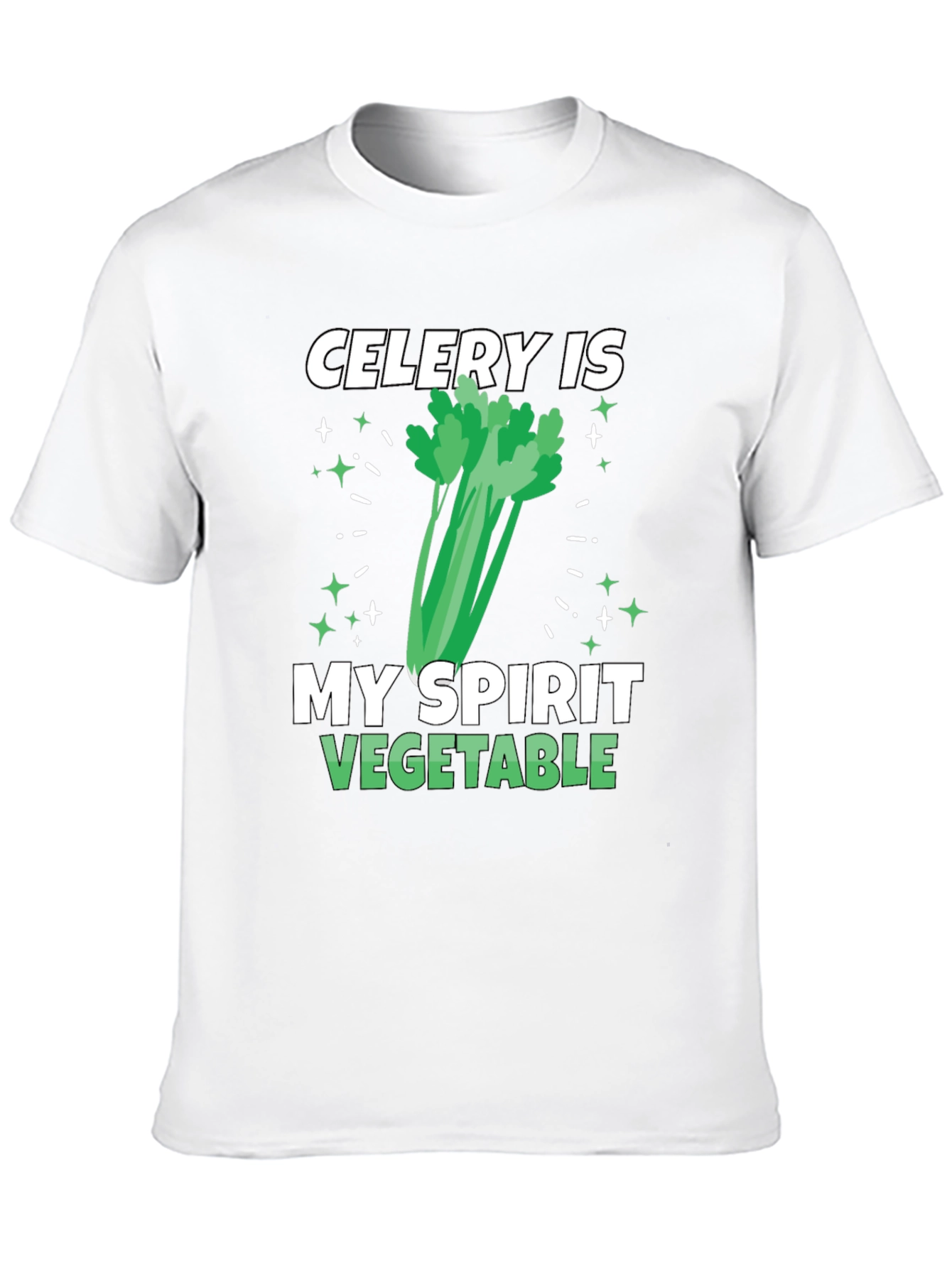 Celery Spirit Vegetable T-Shirt - Funny Foodie Tee