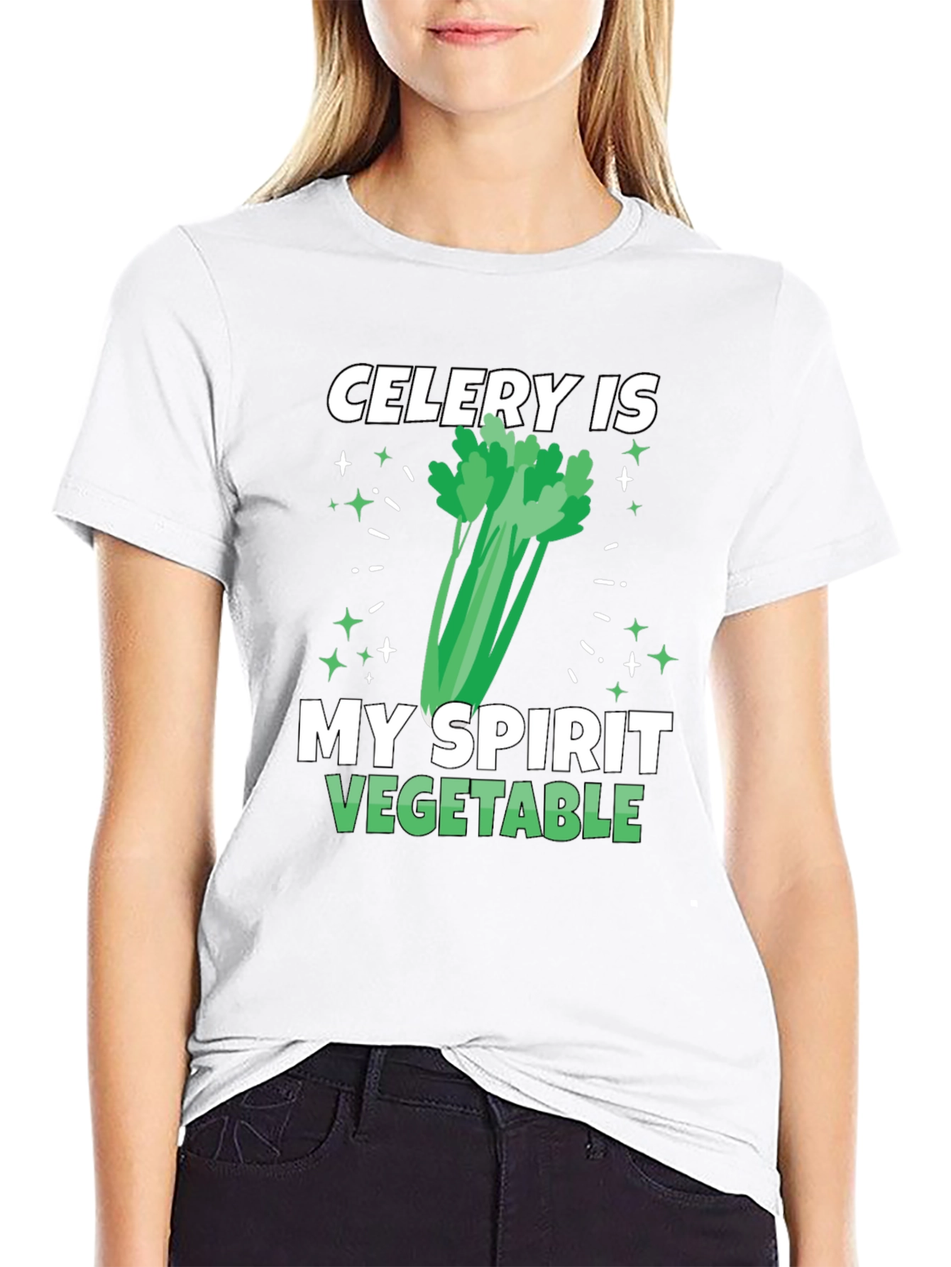 Celery Spirit Vegetable T-Shirt - Funny Foodie Tee