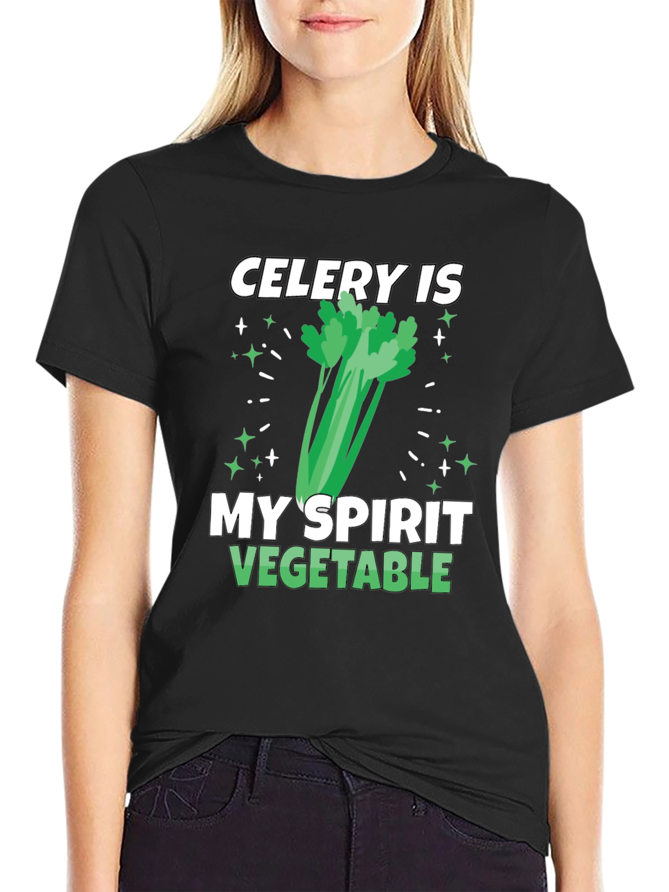 Celery Spirit Vegetable T-Shirt - Funny Foodie Tee