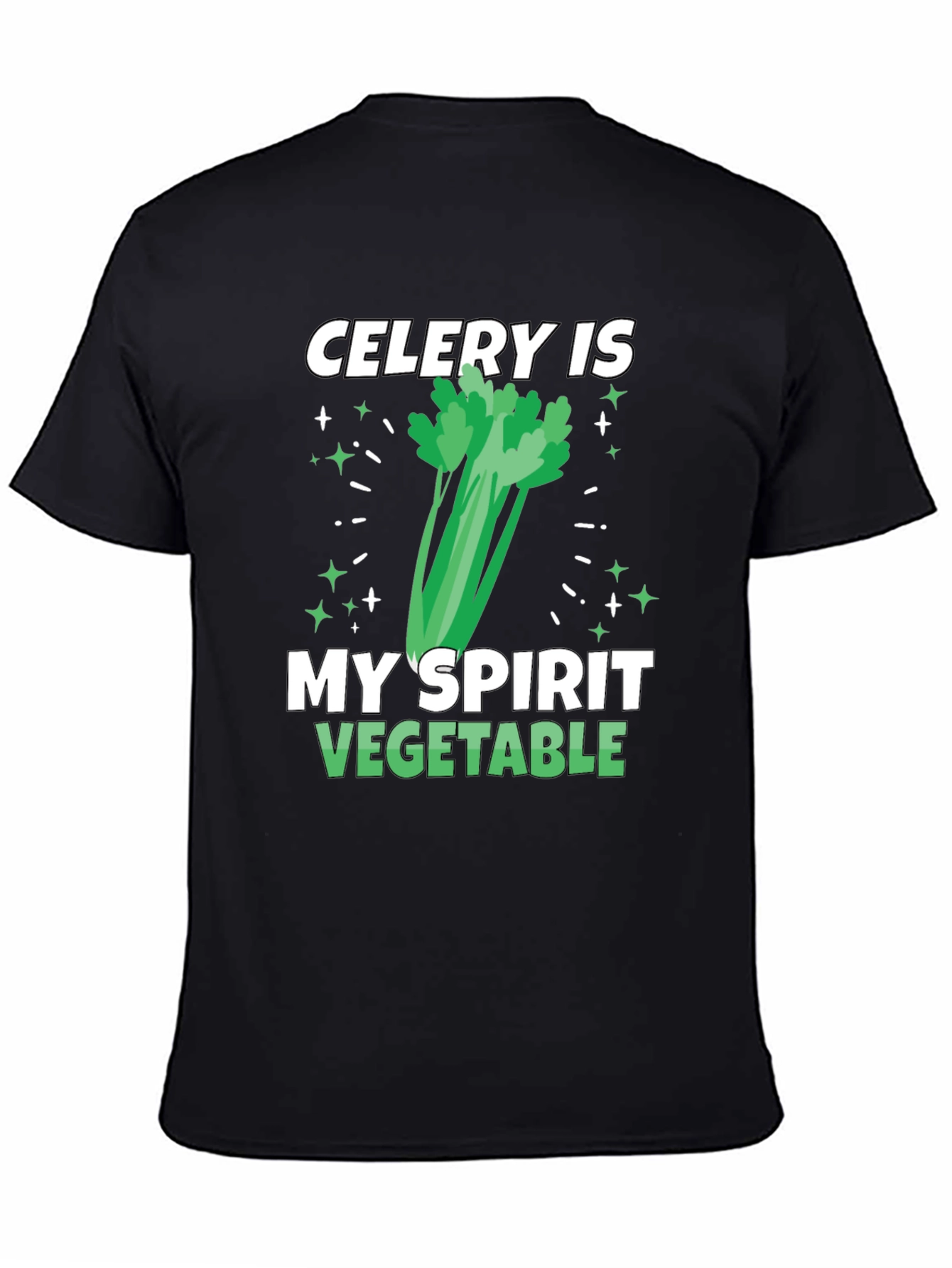 Celery Spirit Vegetable T-Shirt - Funny Foodie Tee