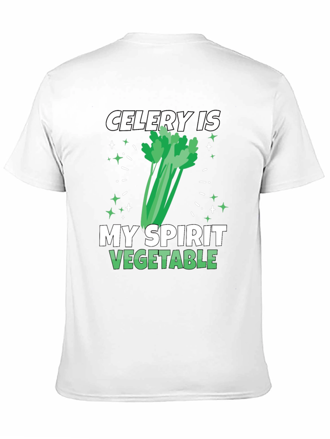 Celery Spirit Vegetable T-Shirt - Funny Foodie Tee