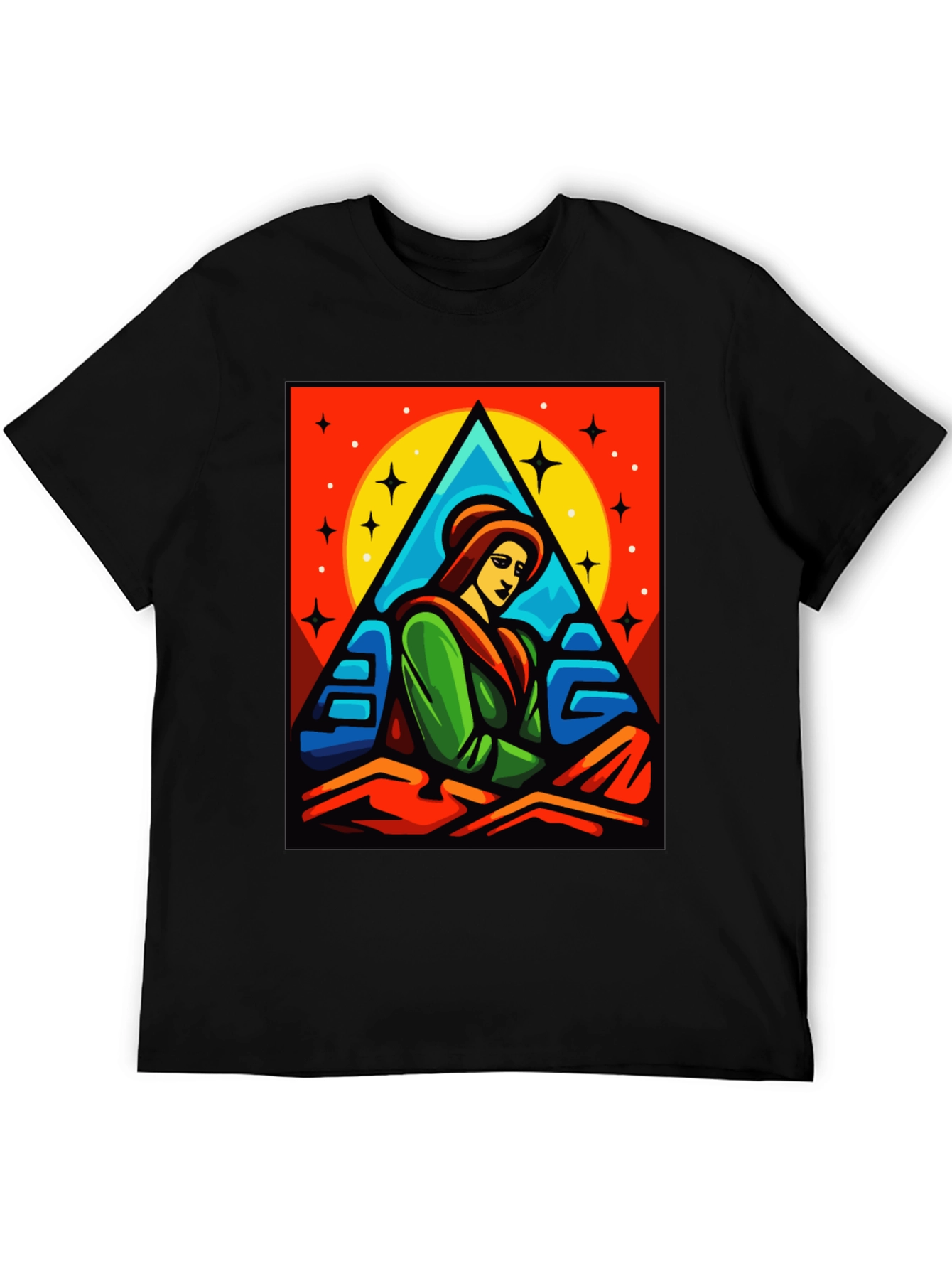 Artistic Graphic Tee - Women in Triangle