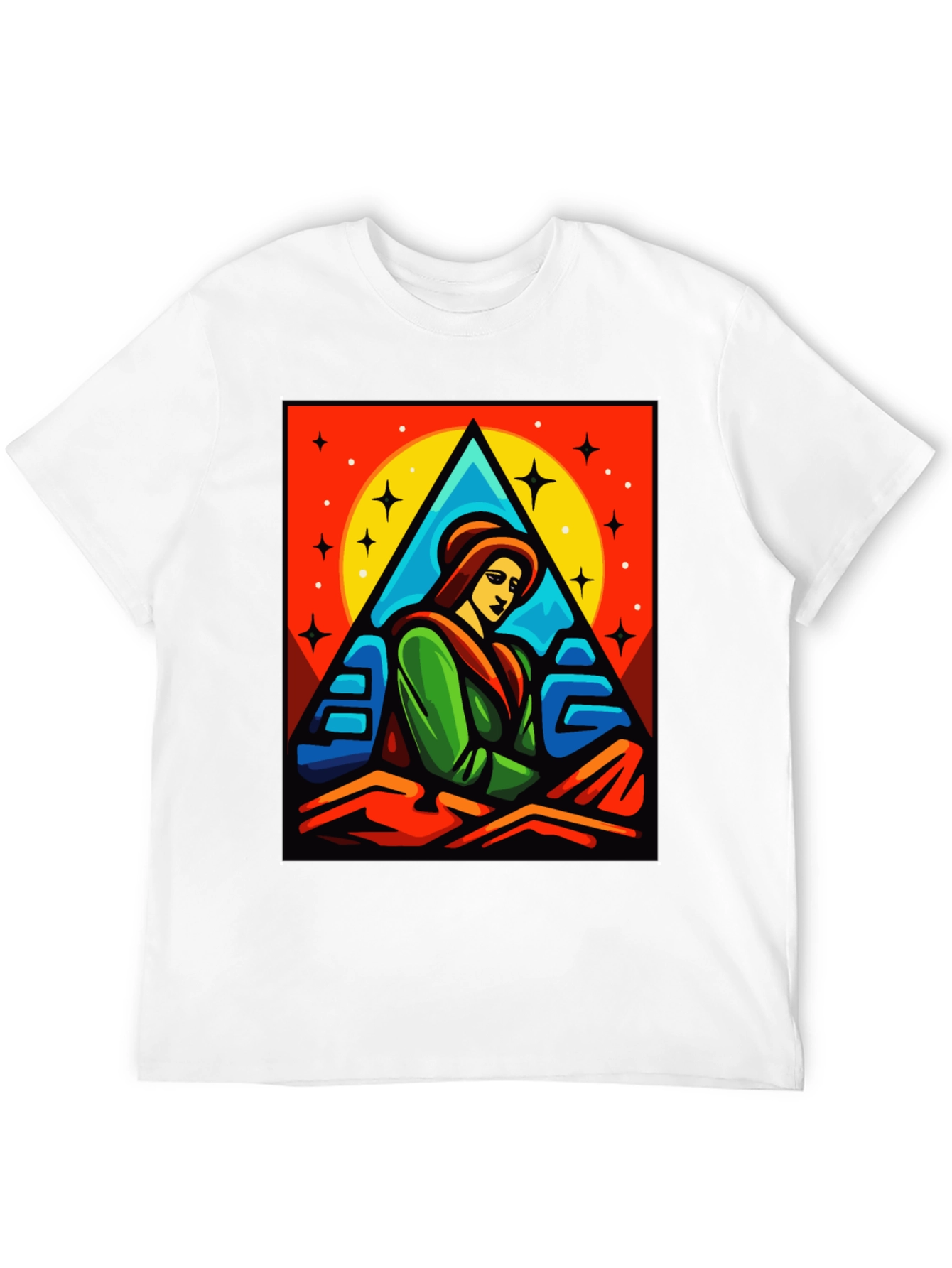 Artistic Graphic Tee - Women in Triangle