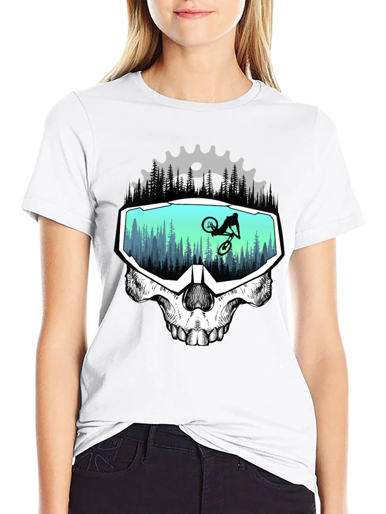 Skull Rider Graphic T-Shirt