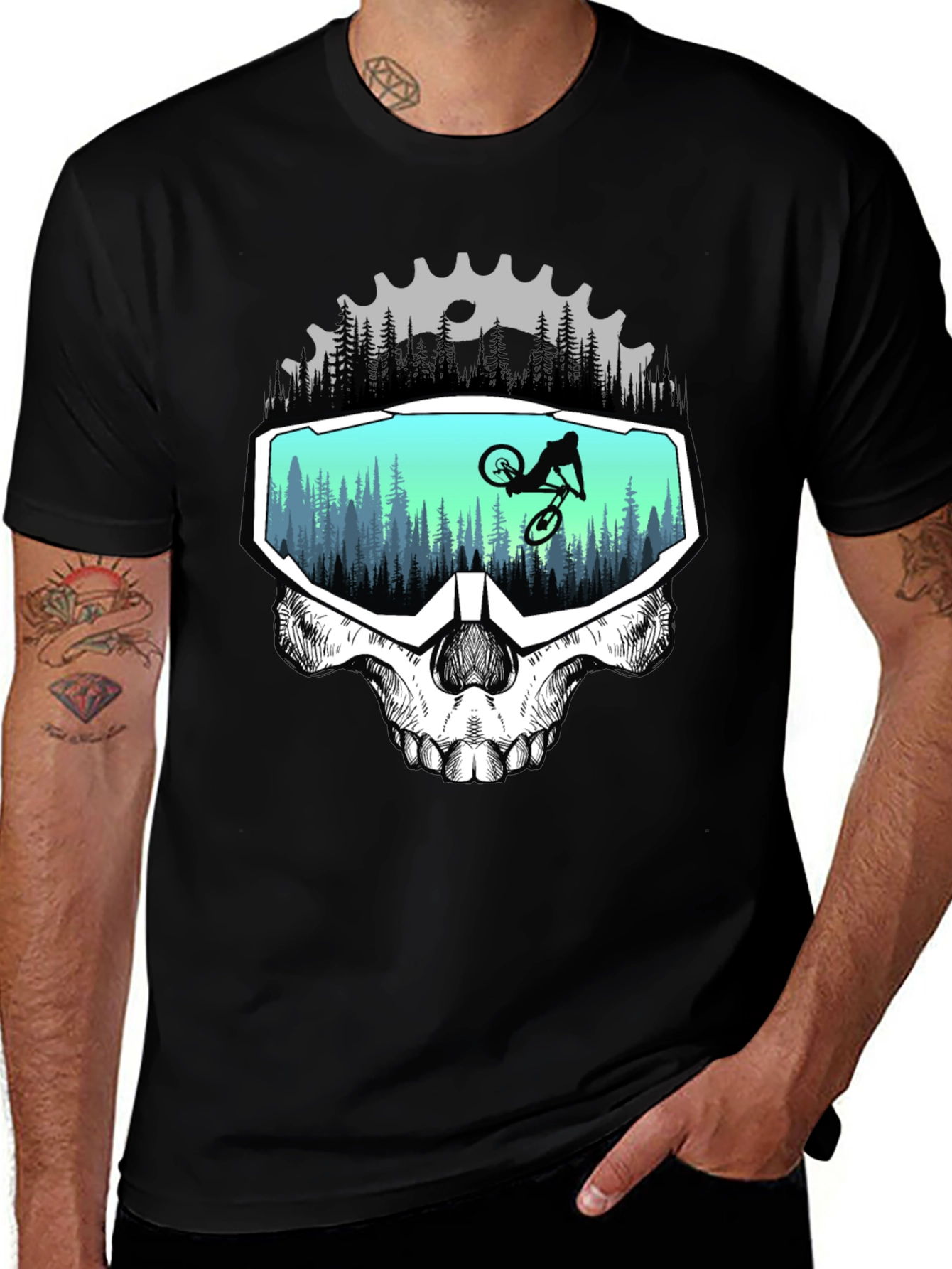 Skull Rider Graphic T-Shirt