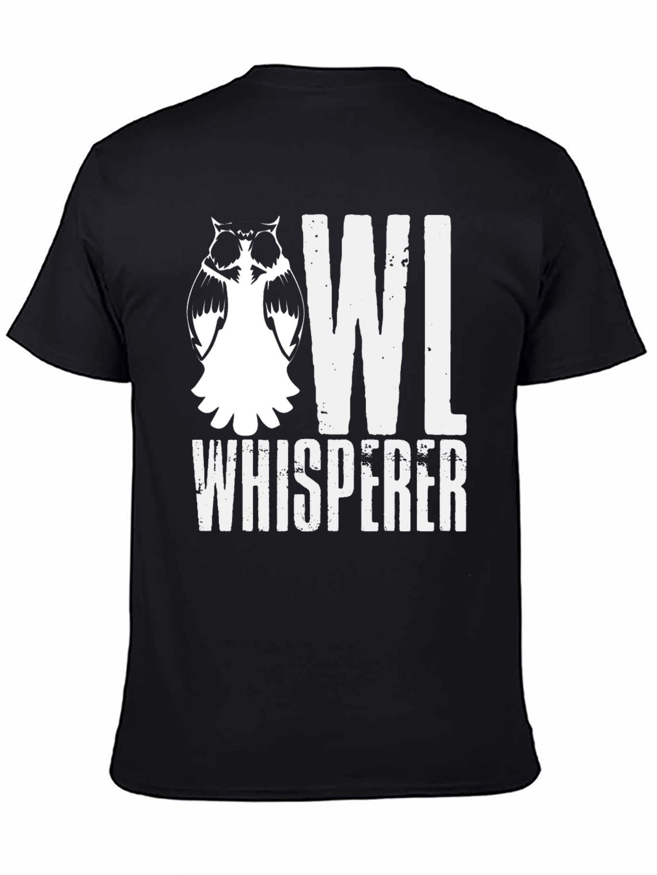 Owl Whisperer Black Graphic T-Shirt