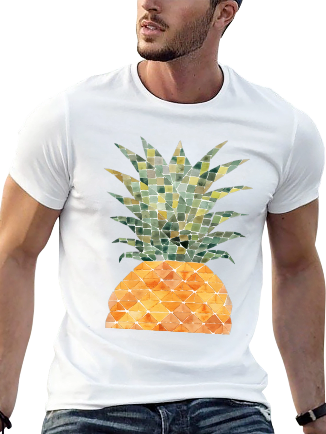 Pineapple Graphic T-Shirt - Tropical Fruit Design