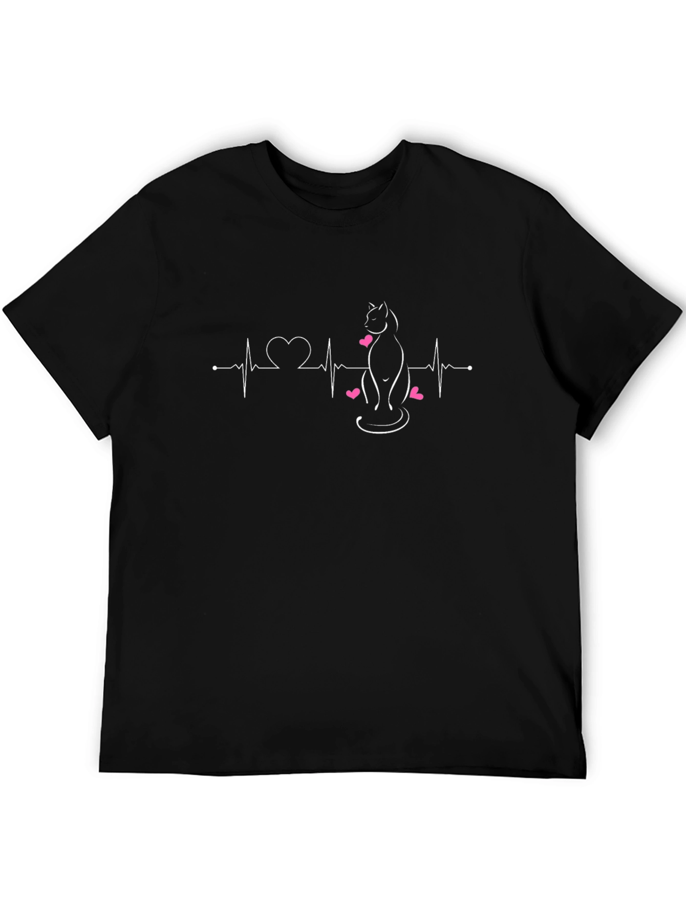 Cat Heartbeat T-Shirt - Unique Cat Lover Gift