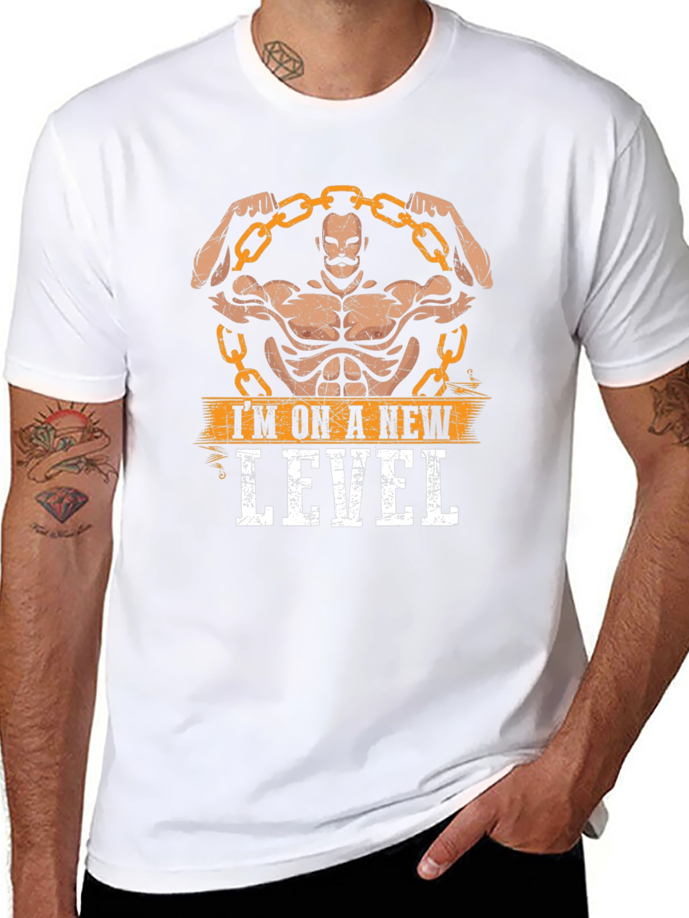 Im On A New Level Black Graphic Tee