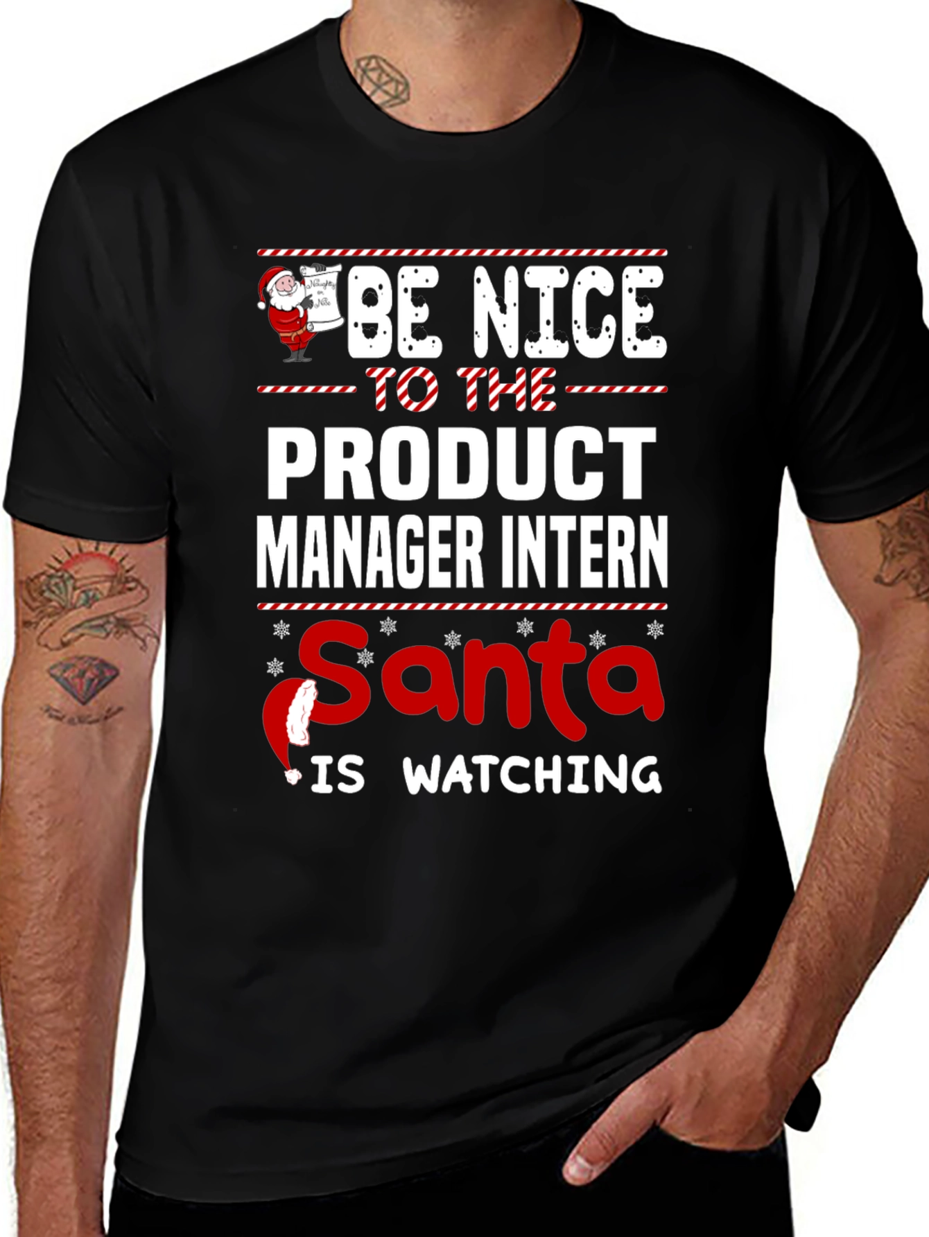 Product Manager Intern Santa Christmas T-Shirt
