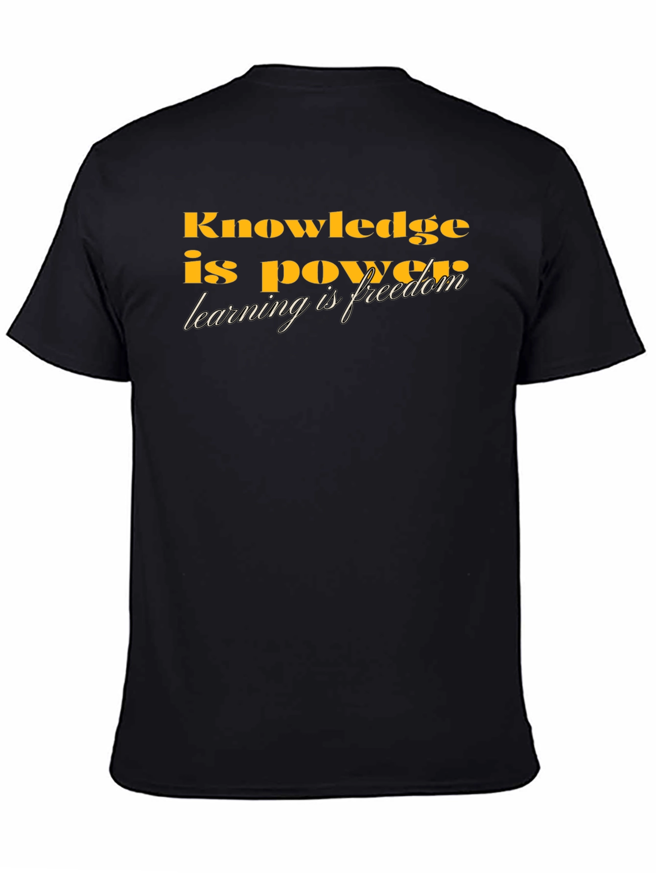 Knowledge is Power Graphic Tee - Black