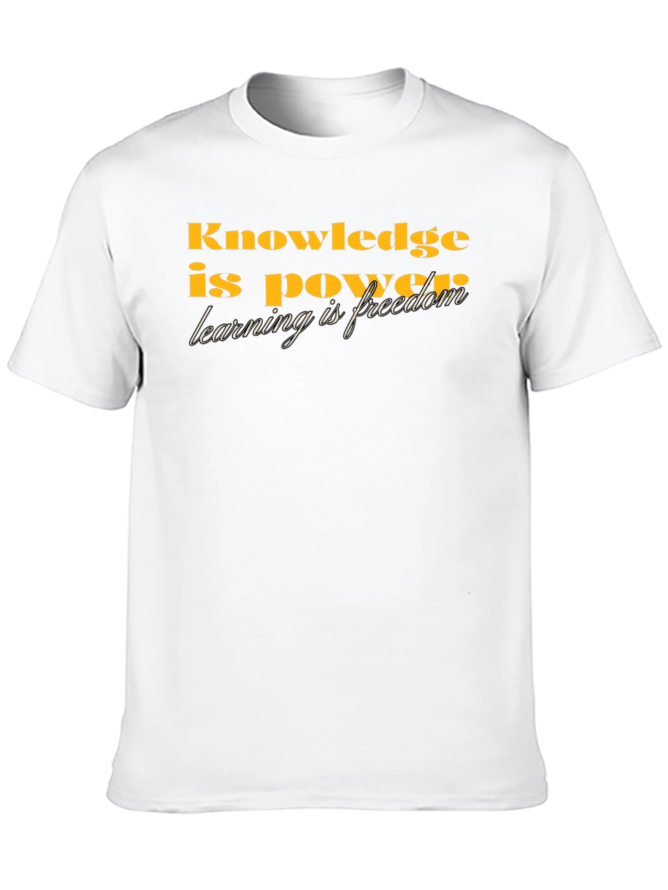 Knowledge is Power Graphic Tee - Black