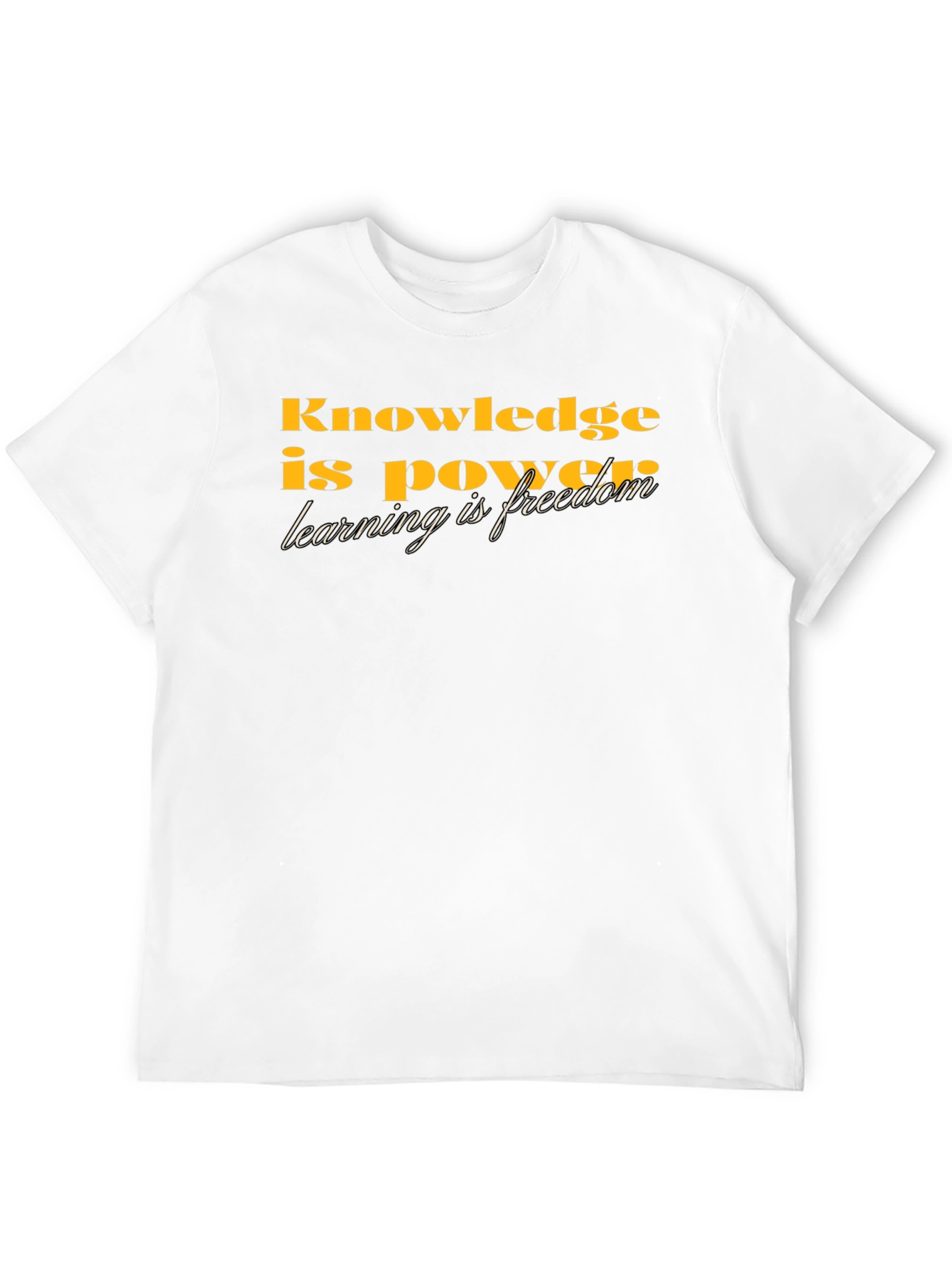 Knowledge is Power Graphic Tee - Black