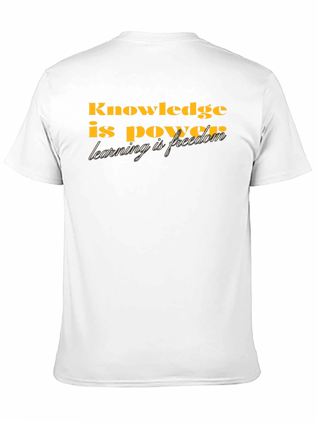 Knowledge is Power Graphic Tee - Black