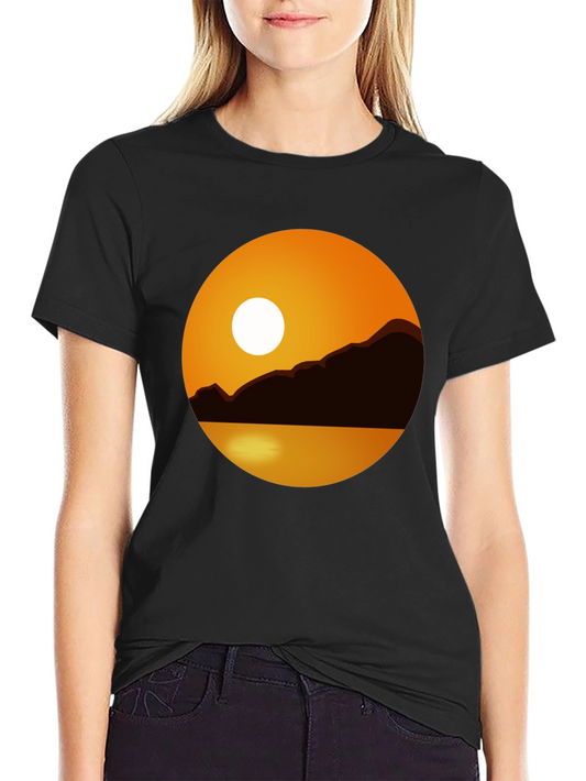 Sunset Graphic Tee - Black