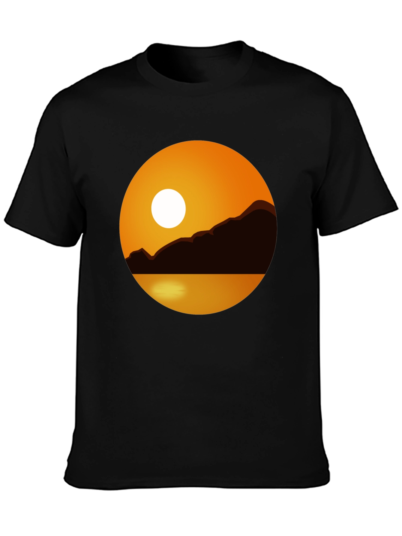 Sunset Graphic Tee - Black