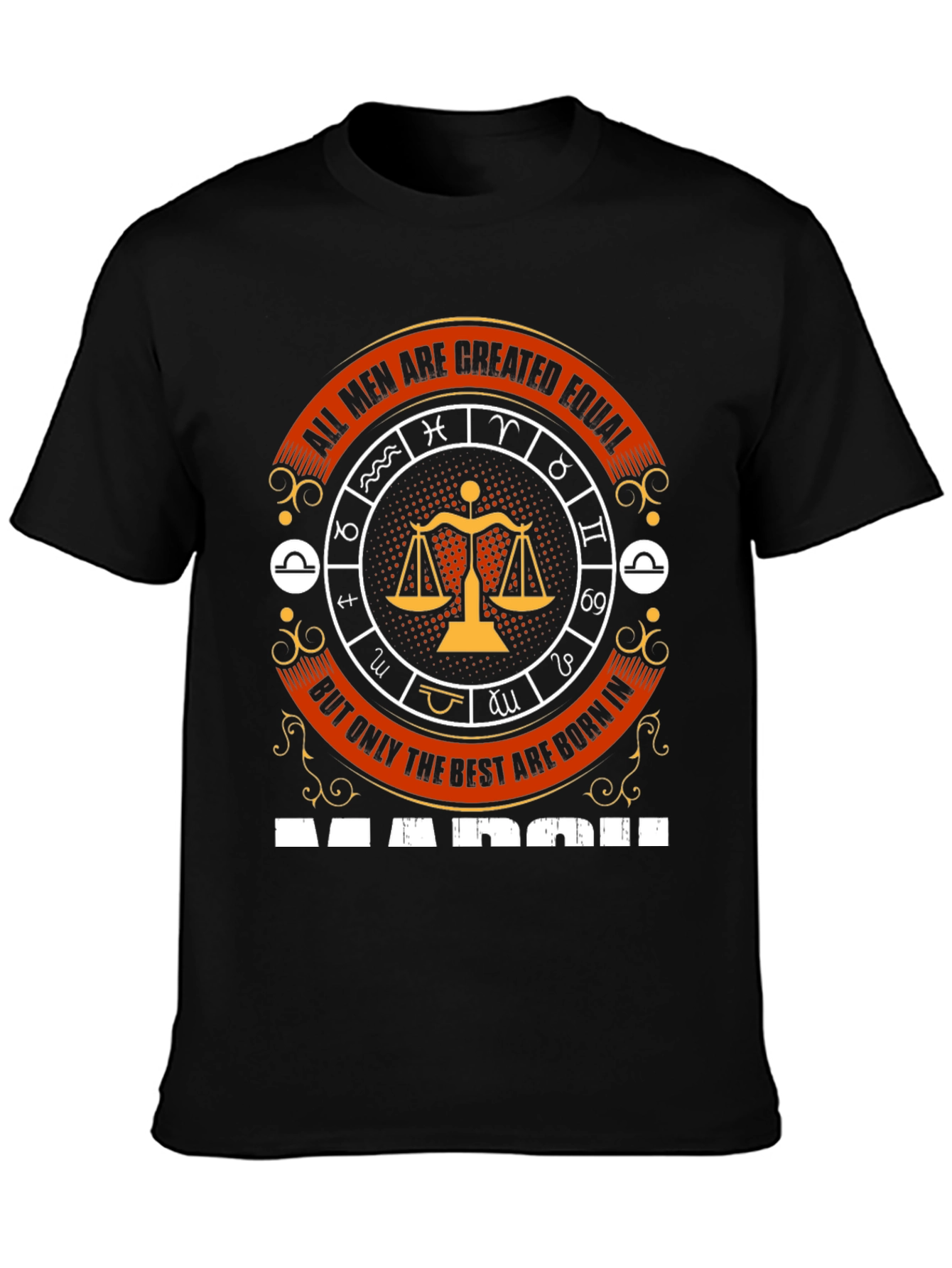 Zodiac Libra Mens T-Shirt - March Birthday Gift