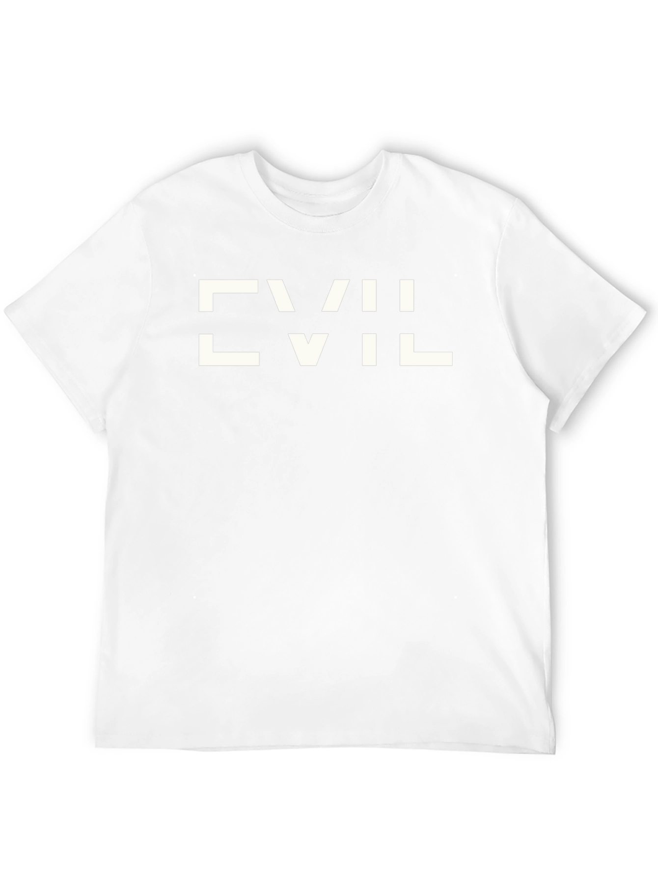 Evil Graphic Print Black T-Shirt