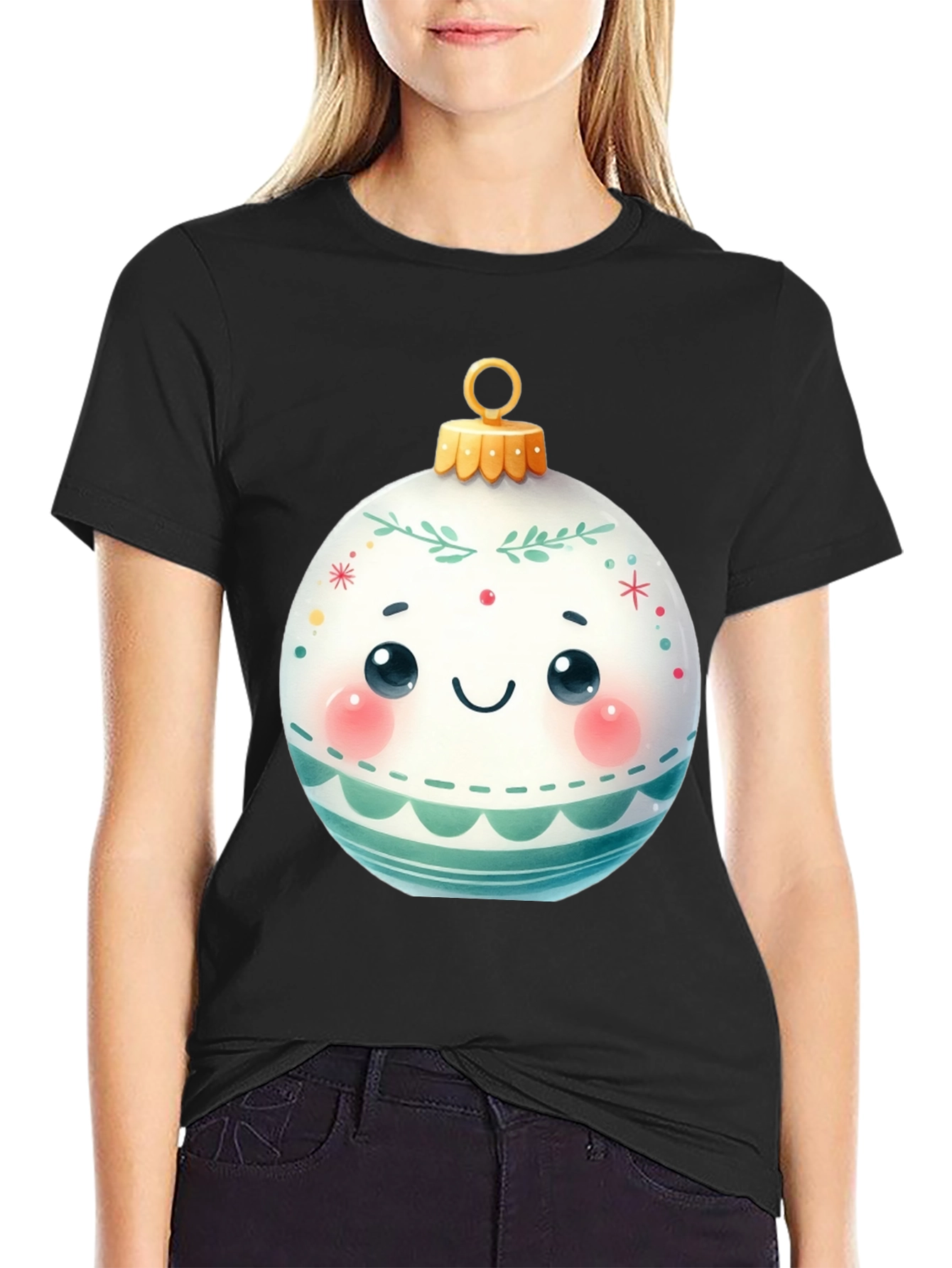 Cute Christmas Ornament Graphic Tee