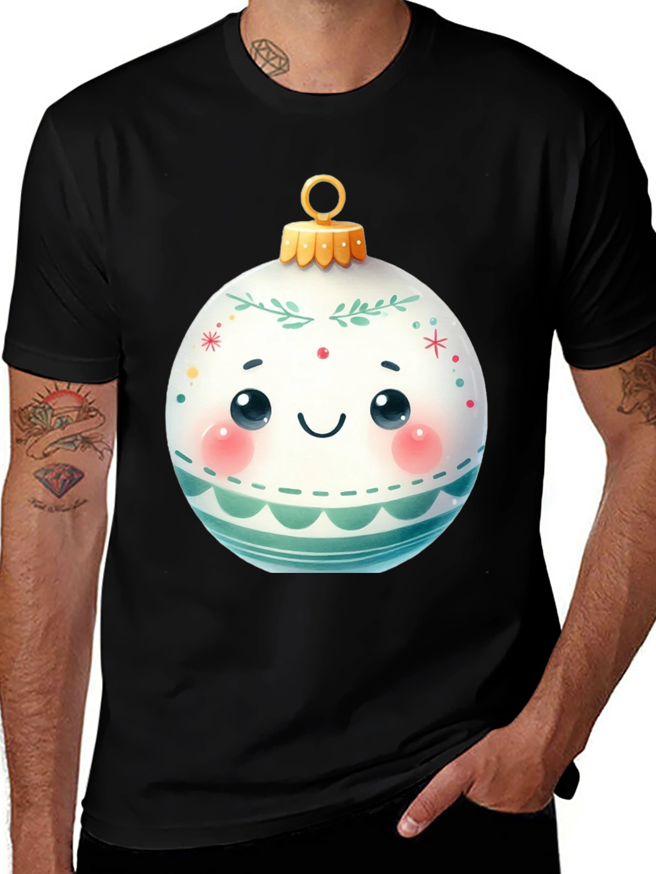 Cute Christmas Ornament Graphic Tee