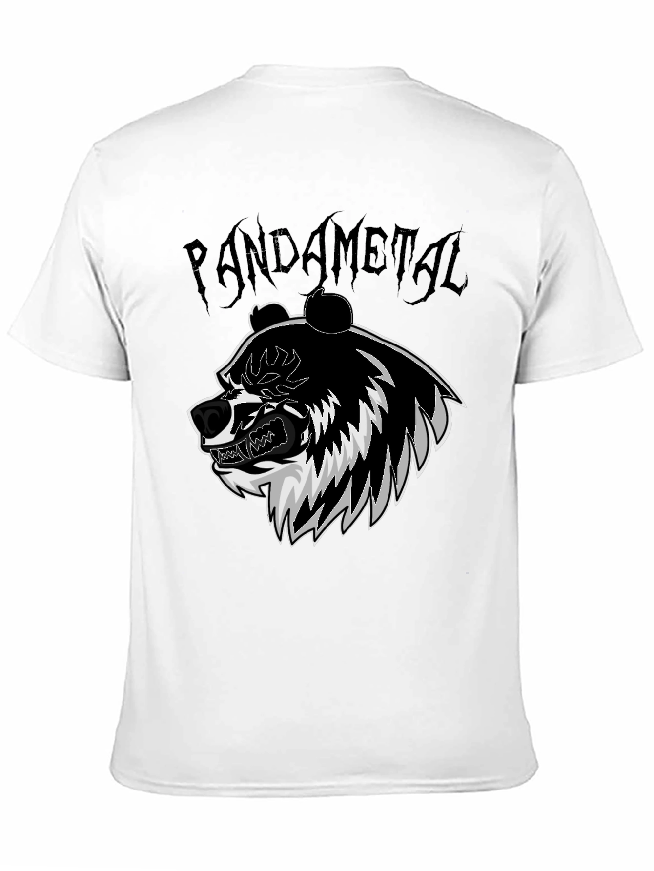 Pandametal Graphic Tee - Black Cotton T-Shirt