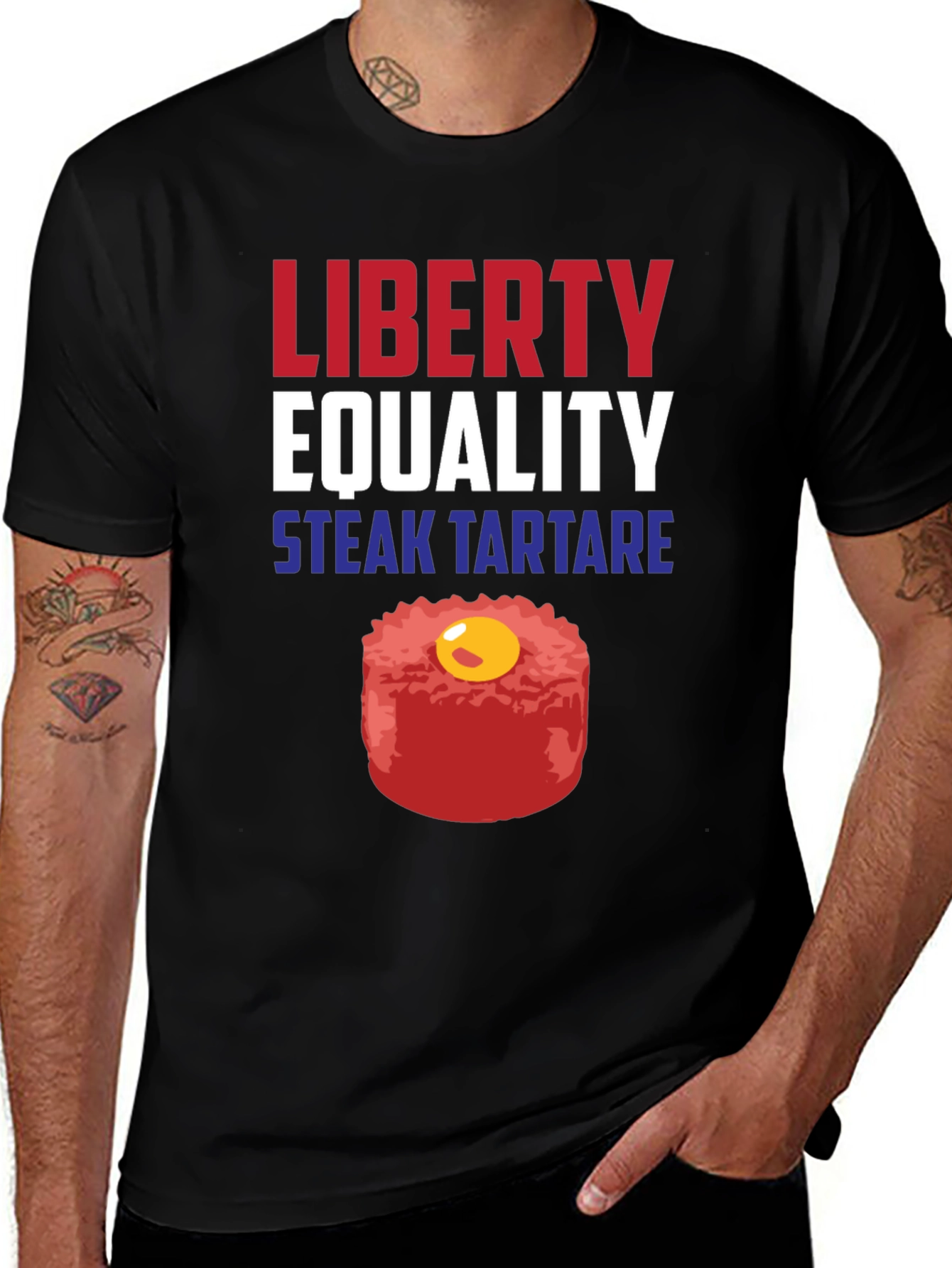 Liberty Equality Steak Tartare Funny T-Shirt