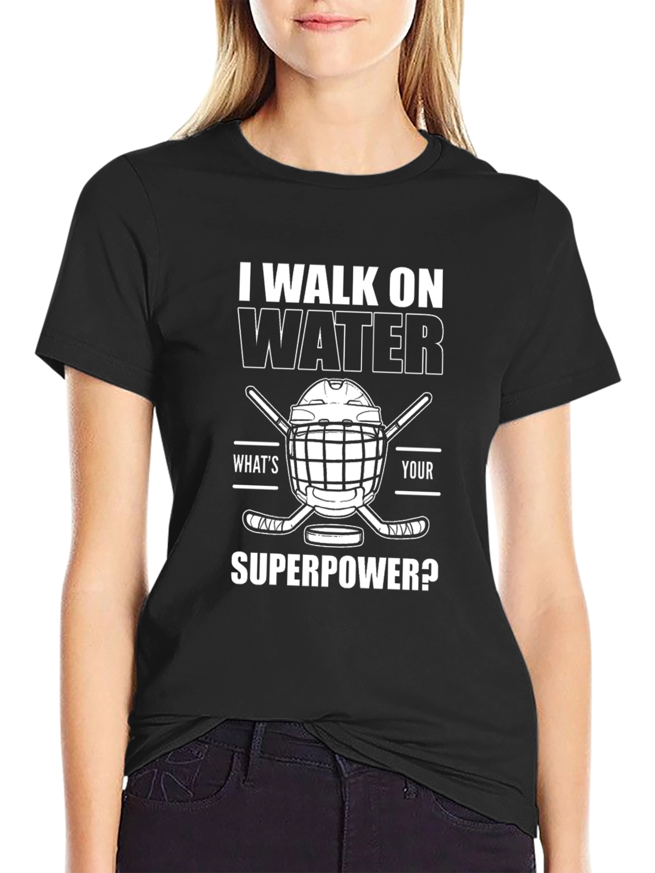 I Walk on Water Hockey T-Shirt