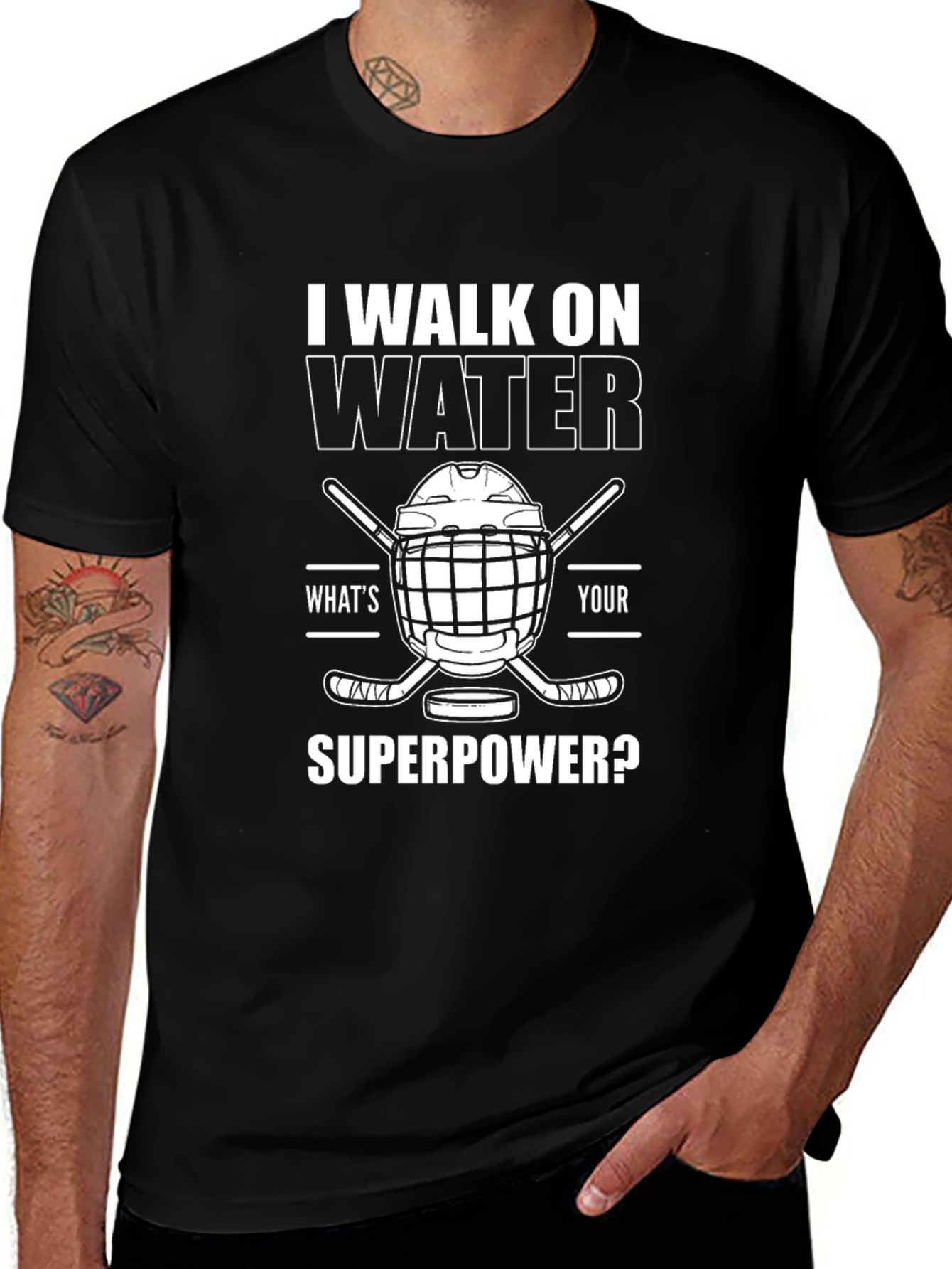 I Walk on Water Hockey T-Shirt