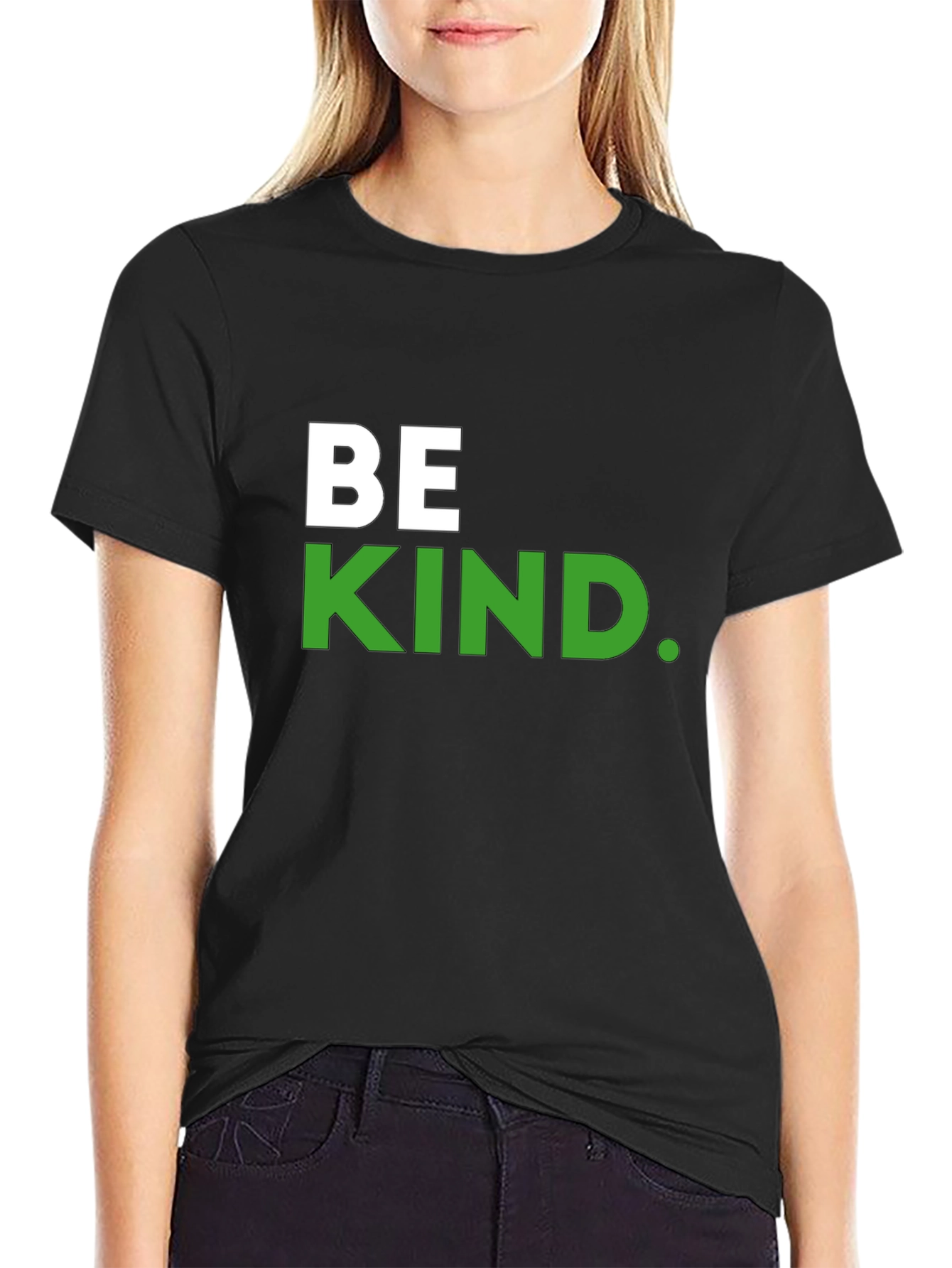 Be Kind T-Shirt - Black - Crew Neck