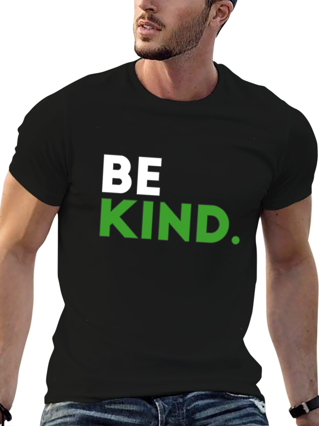 Be Kind T-Shirt - Black - Crew Neck