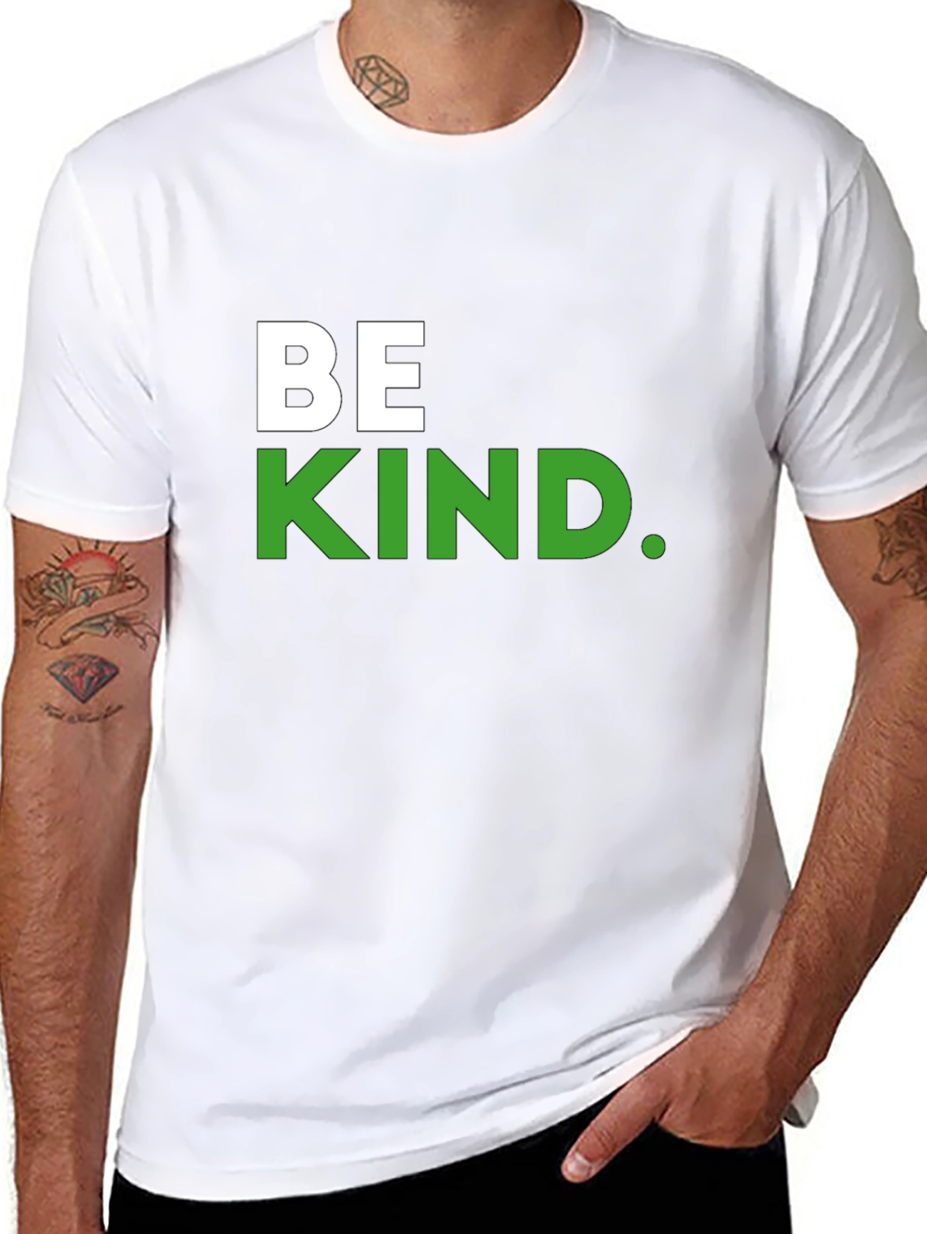 Be Kind T-Shirt - Black - Crew Neck