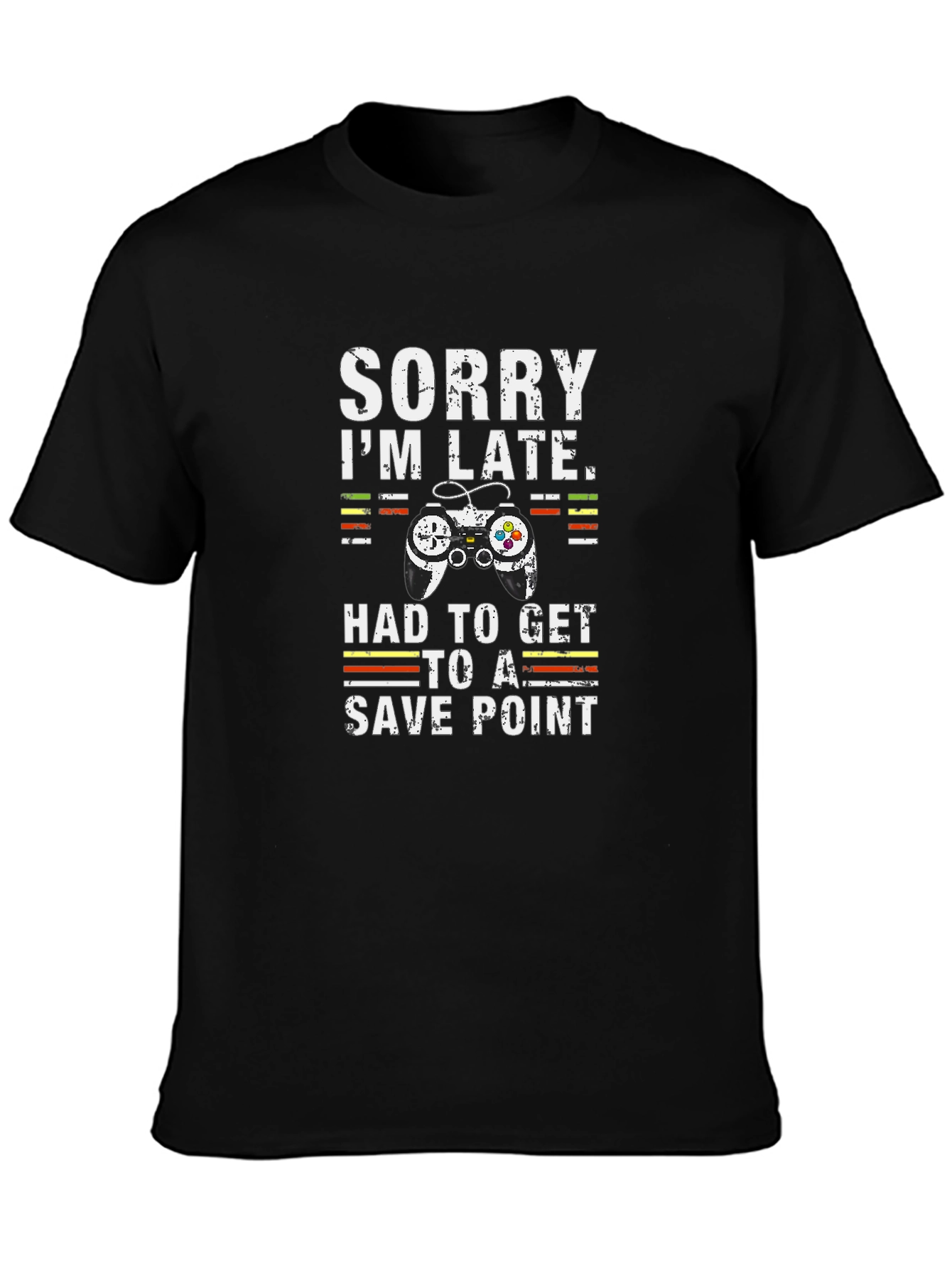 Gamer T-Shirt: Sorry Im Late Save Point Tee