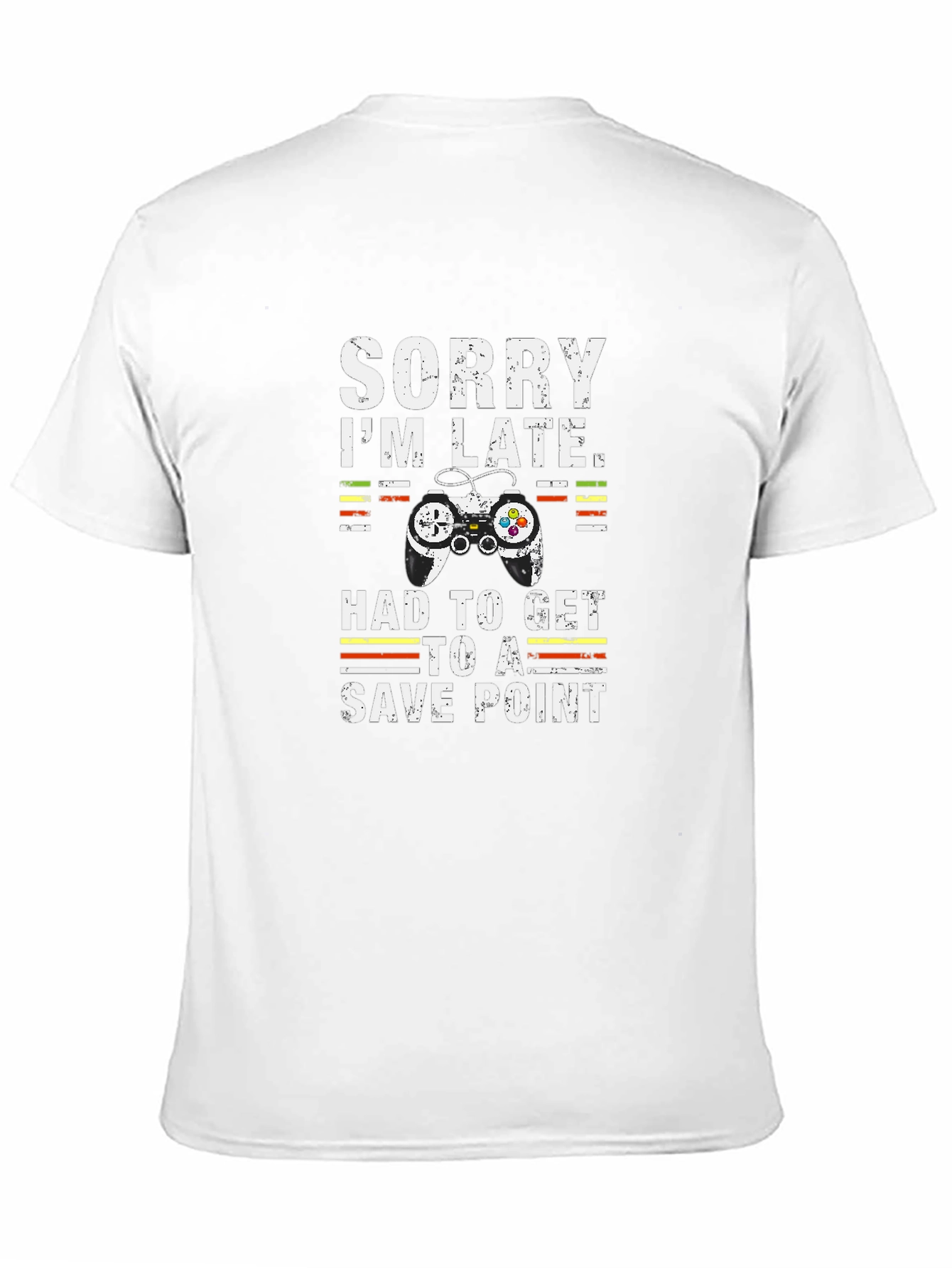 Gamer T-Shirt: Sorry Im Late Save Point Tee
