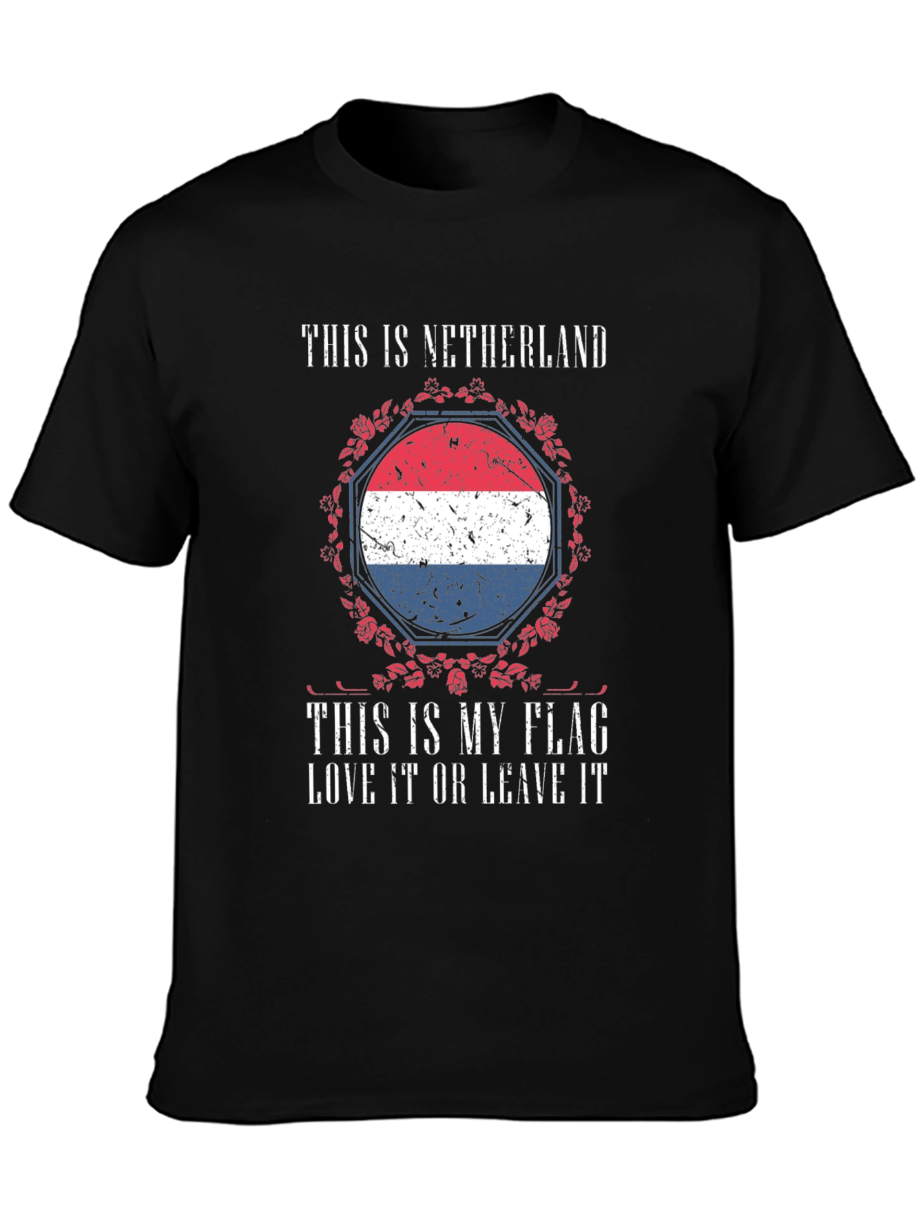 Netherlands Flag Graphic T-Shirt Patriotic Design