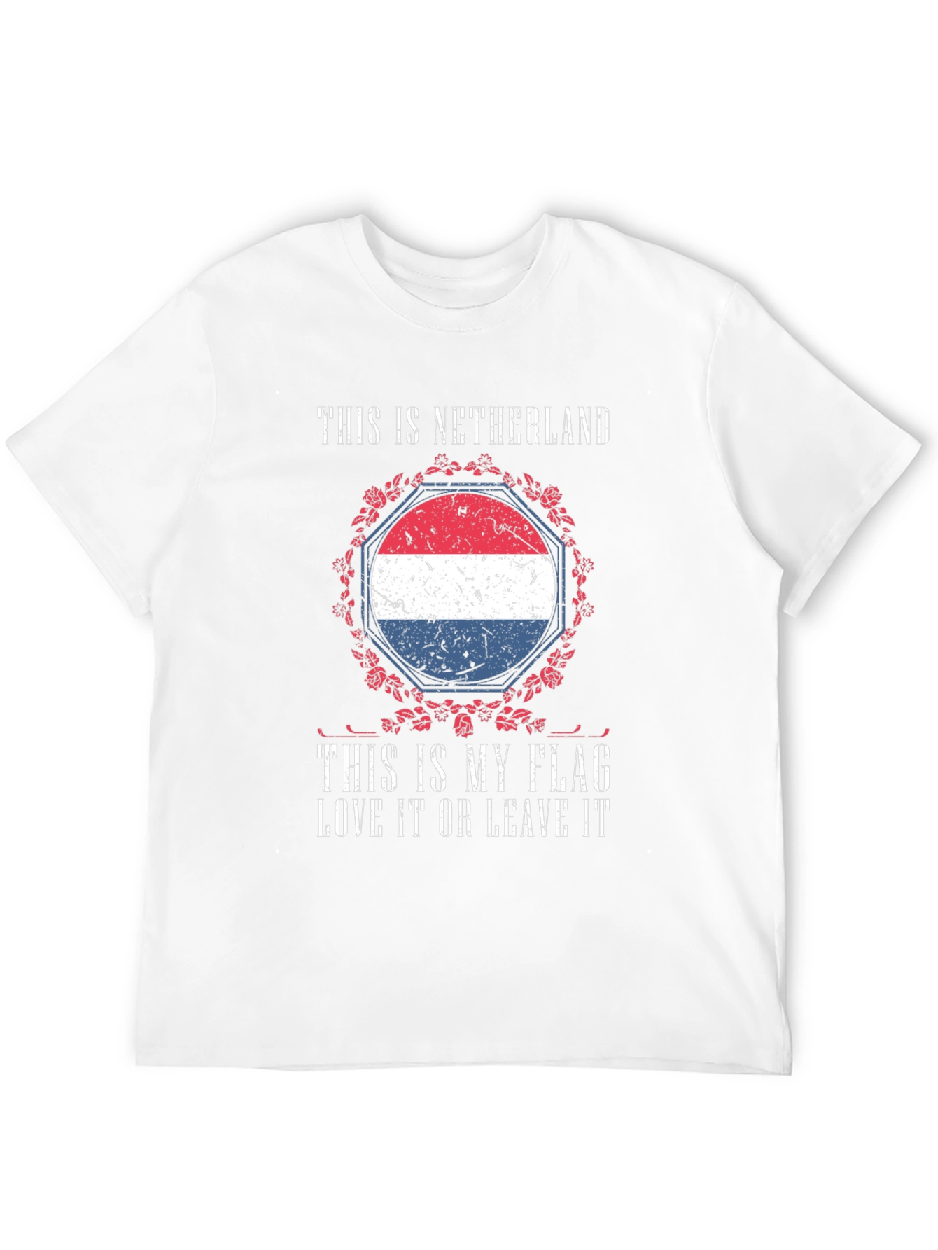 Netherlands Flag Graphic T-Shirt Patriotic Design