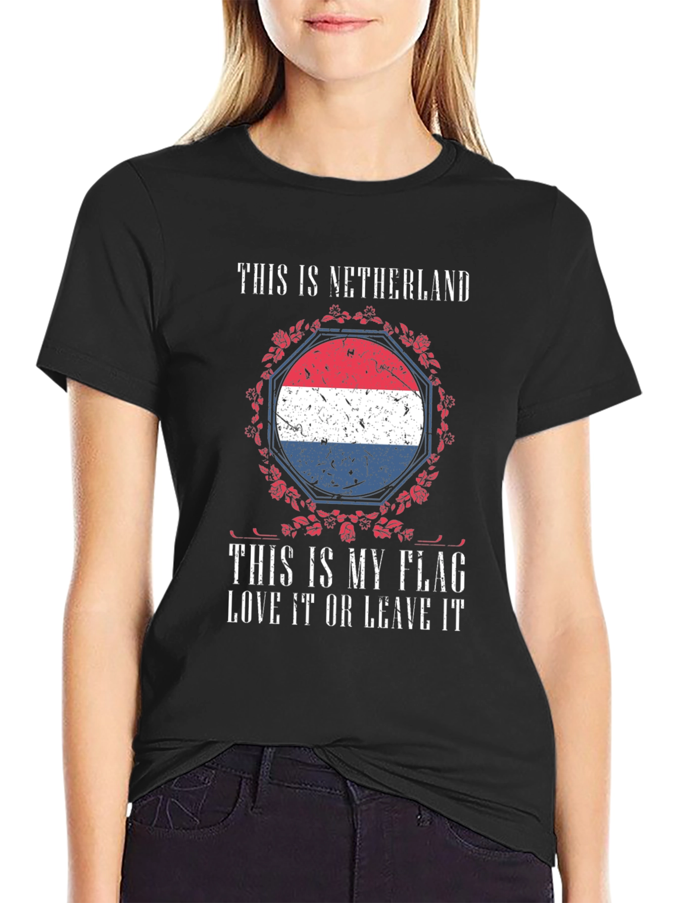 Netherlands Flag Graphic T-Shirt Patriotic Design