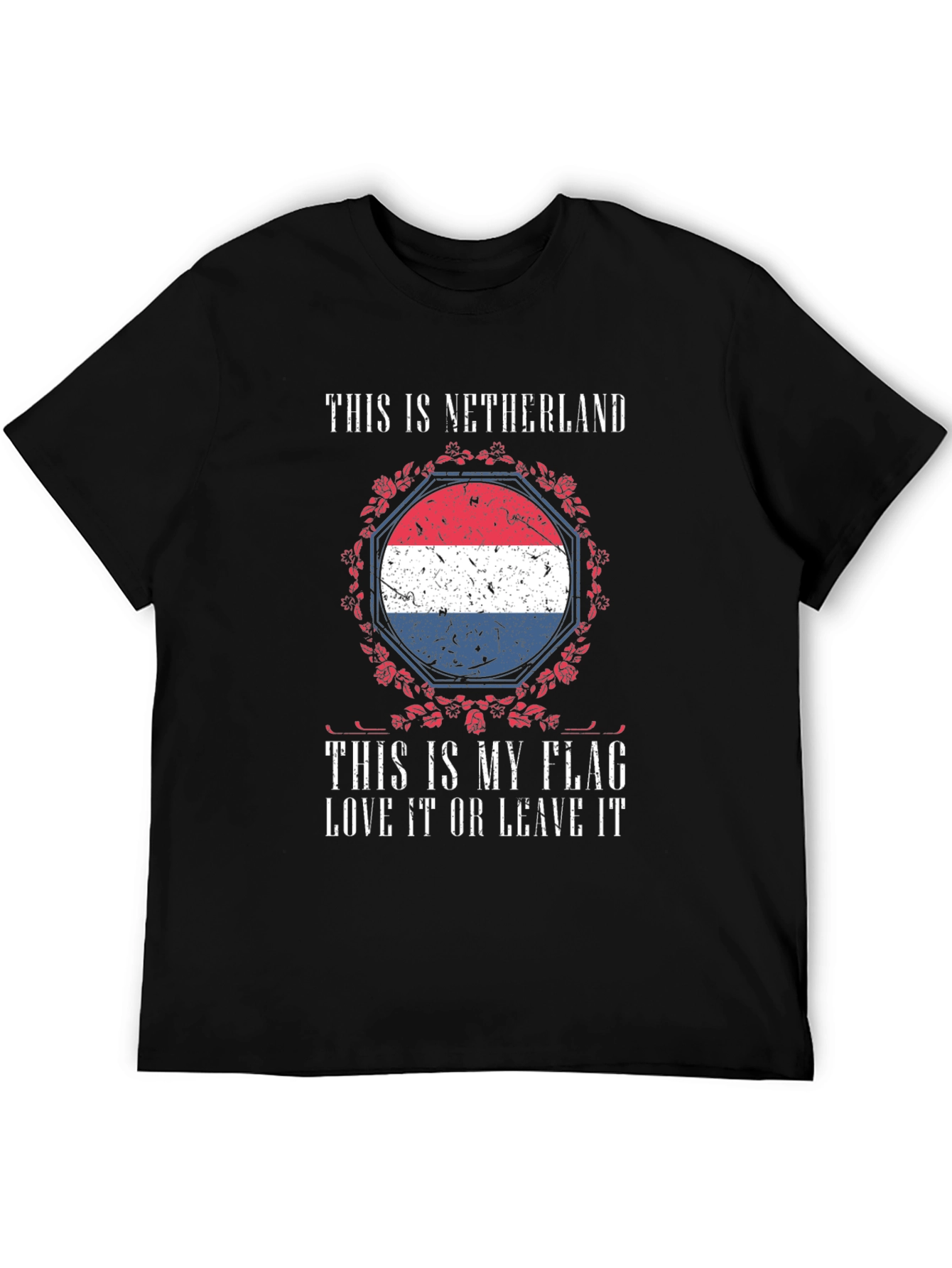 Netherlands Flag Graphic T-Shirt Patriotic Design