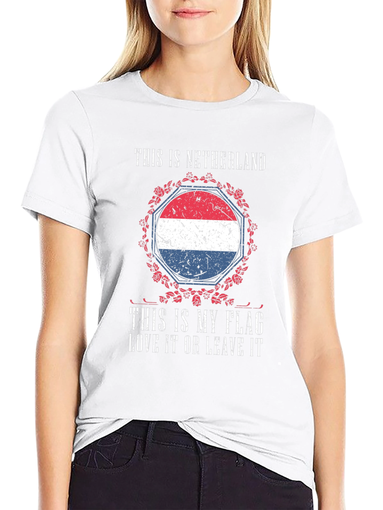 Netherlands Flag Graphic T-Shirt Patriotic Design