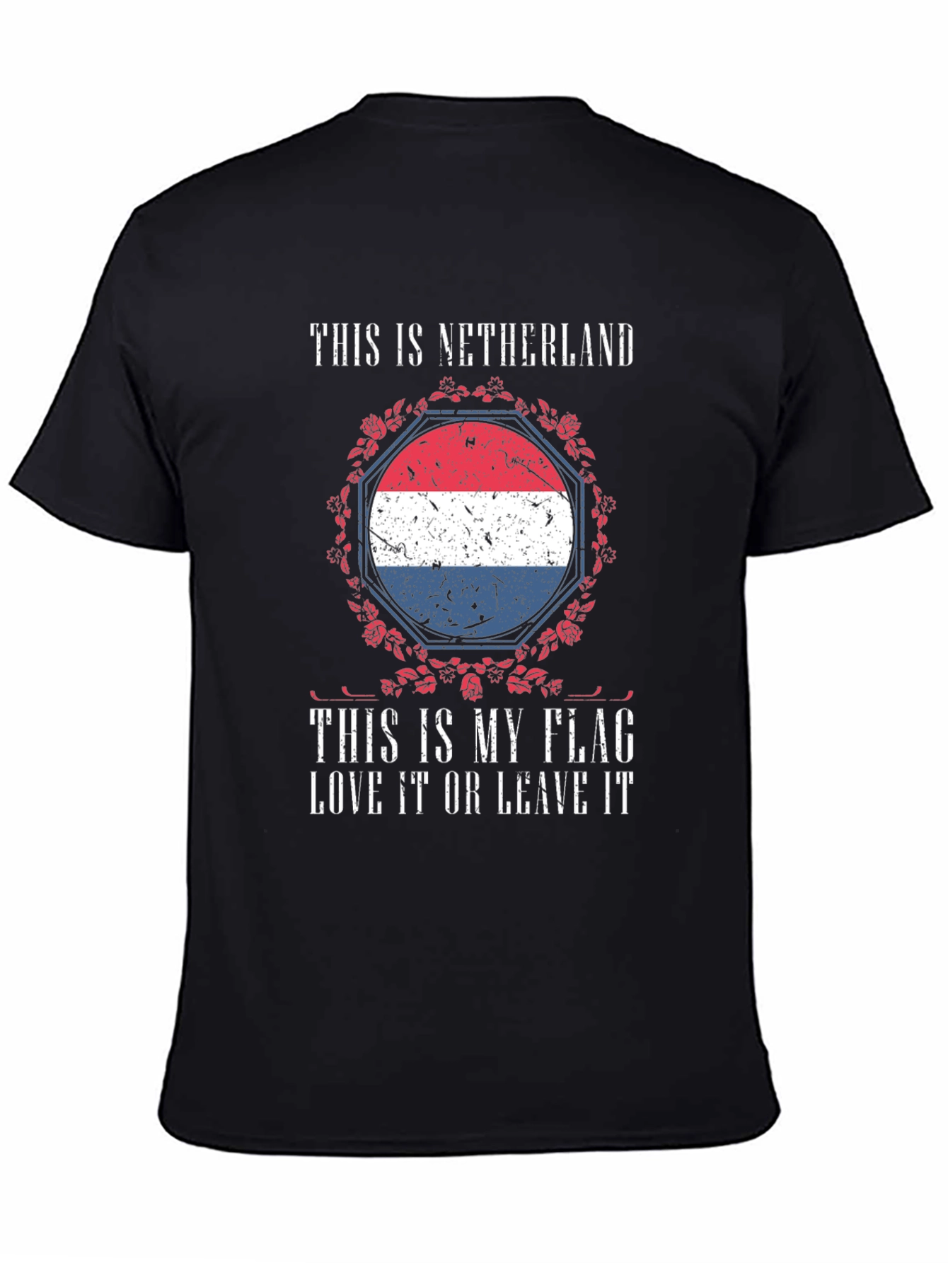 Netherlands Flag Graphic T-Shirt Patriotic Design